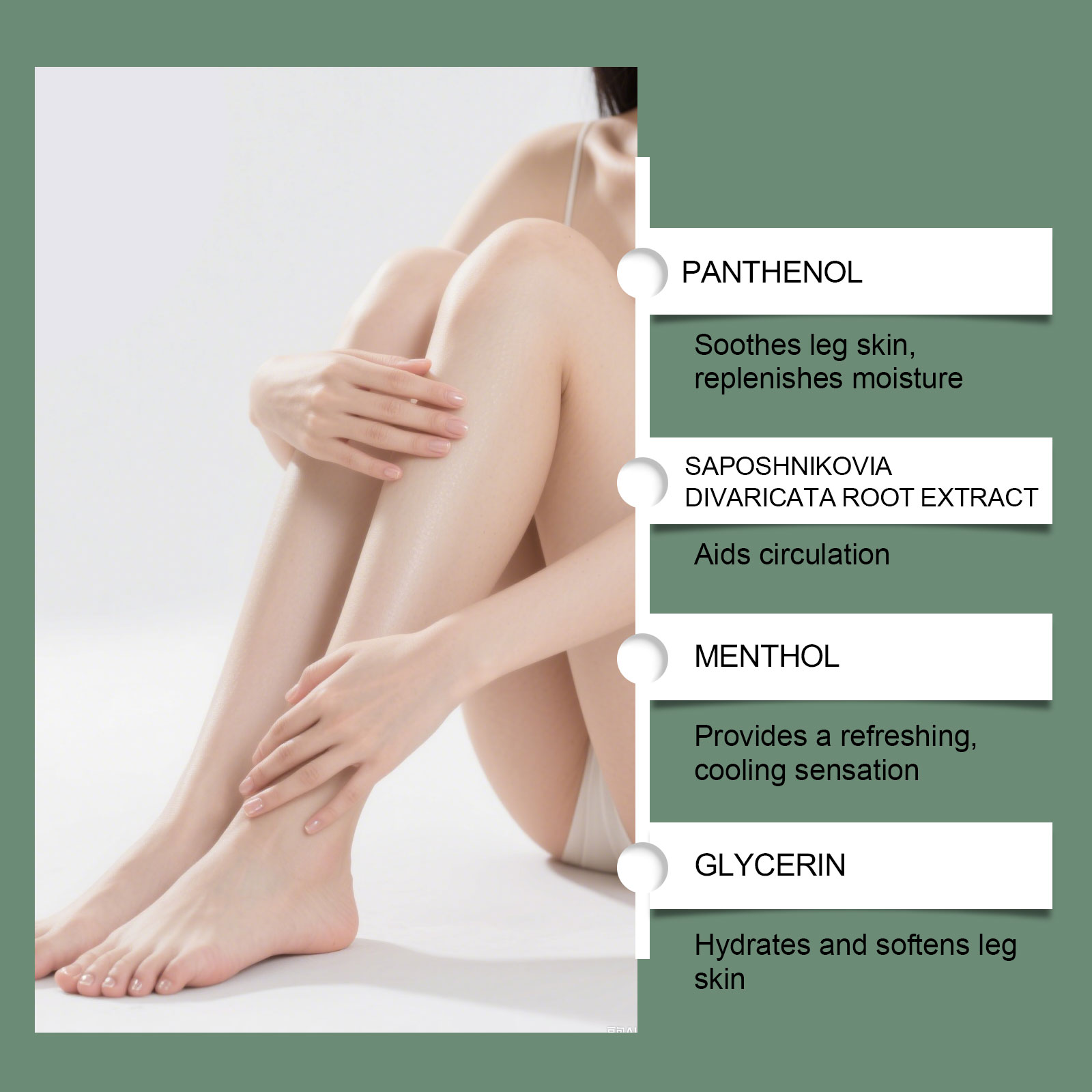 Herbal Leg Care Spray Mild Nourishing Refreshing Comfort Daily Protect Leg Skin