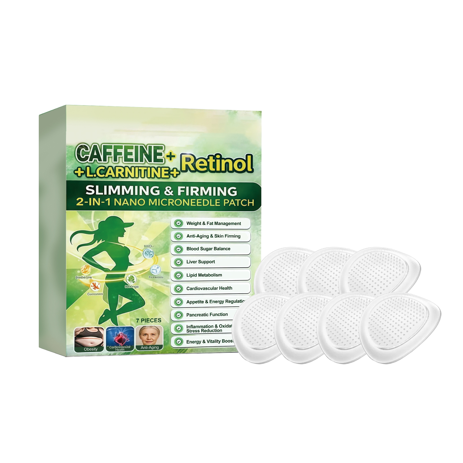 Body Shaping Microneedle Patch Thin Soft Skin-Friendly Breathable Fit Daily Activities Show Graceful Figure Lines