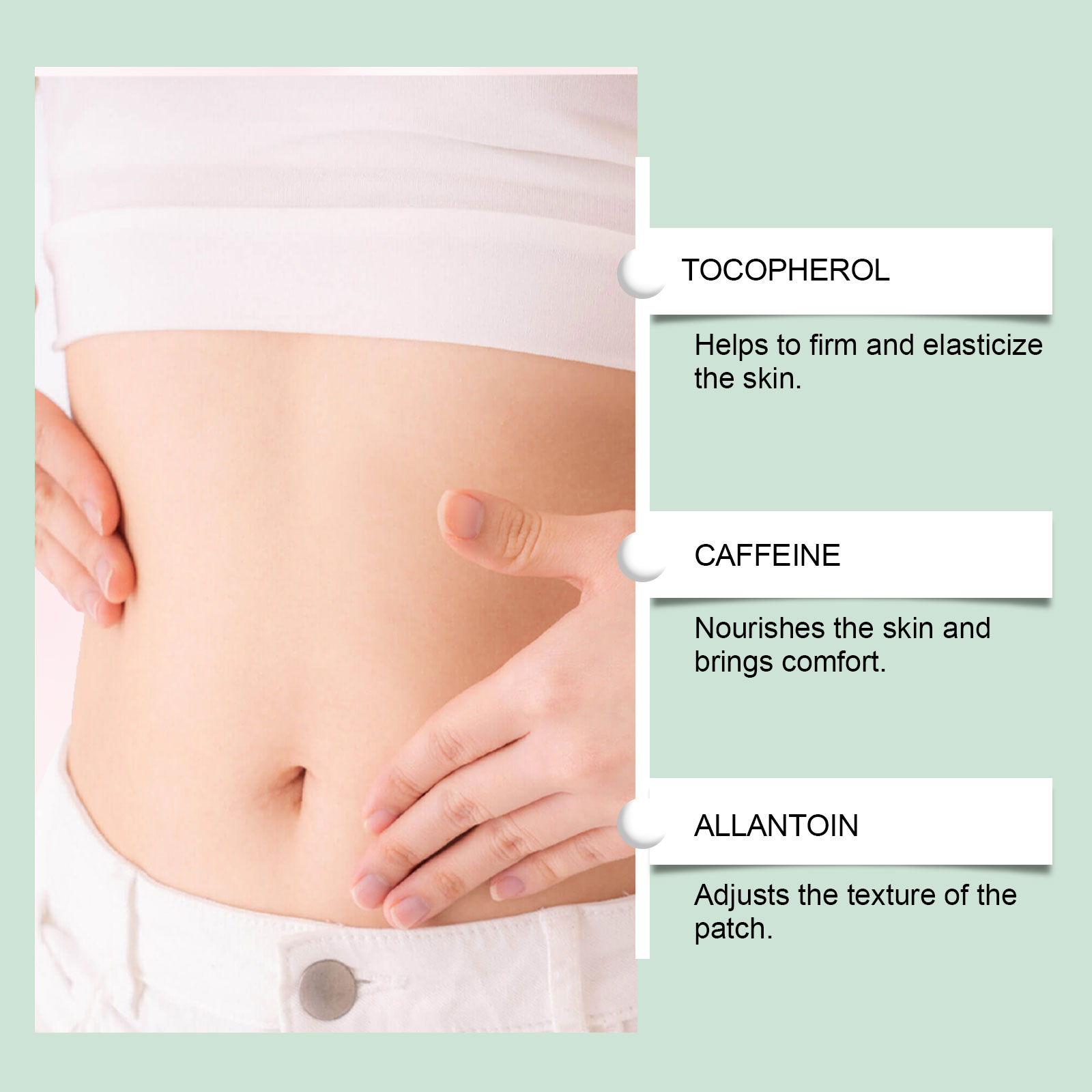 Body Shaping Microneedle Patch Thin Soft Skin-Friendly Breathable Fit Daily Activities Show Graceful Figure Lines