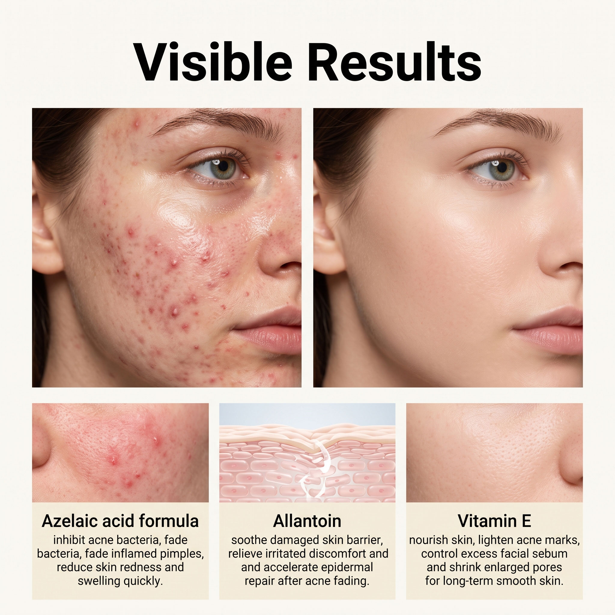 Facial Care Cream Mild Hydrating Moisturizing Nourishing Face Local Skin Spot Acne Cleansing Care Lotion