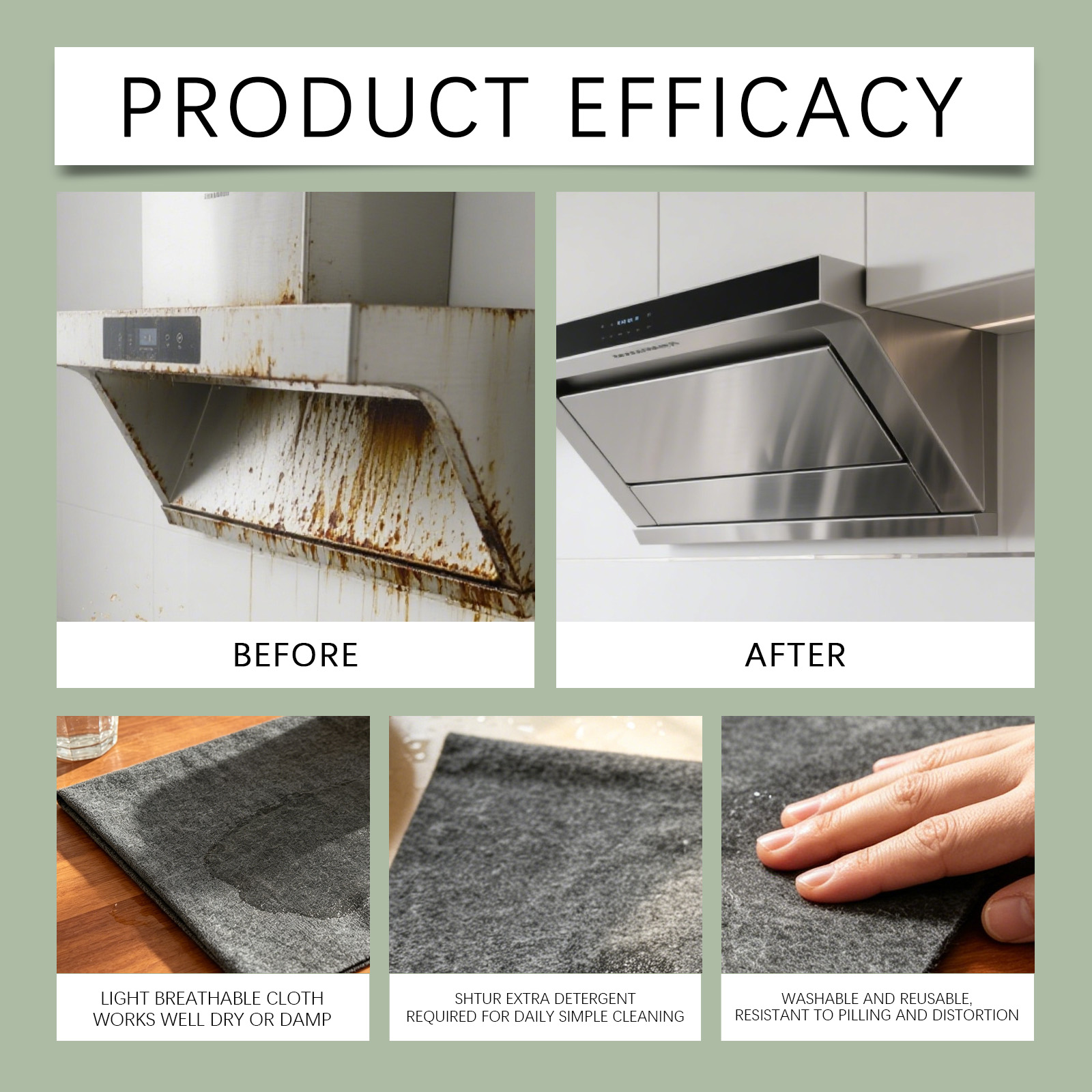 Magic Cleaning Cloth Daily Purification Remove Household Surface Oil Stain Dust Multi Purpose Dirt Water Stain Wiping Towel