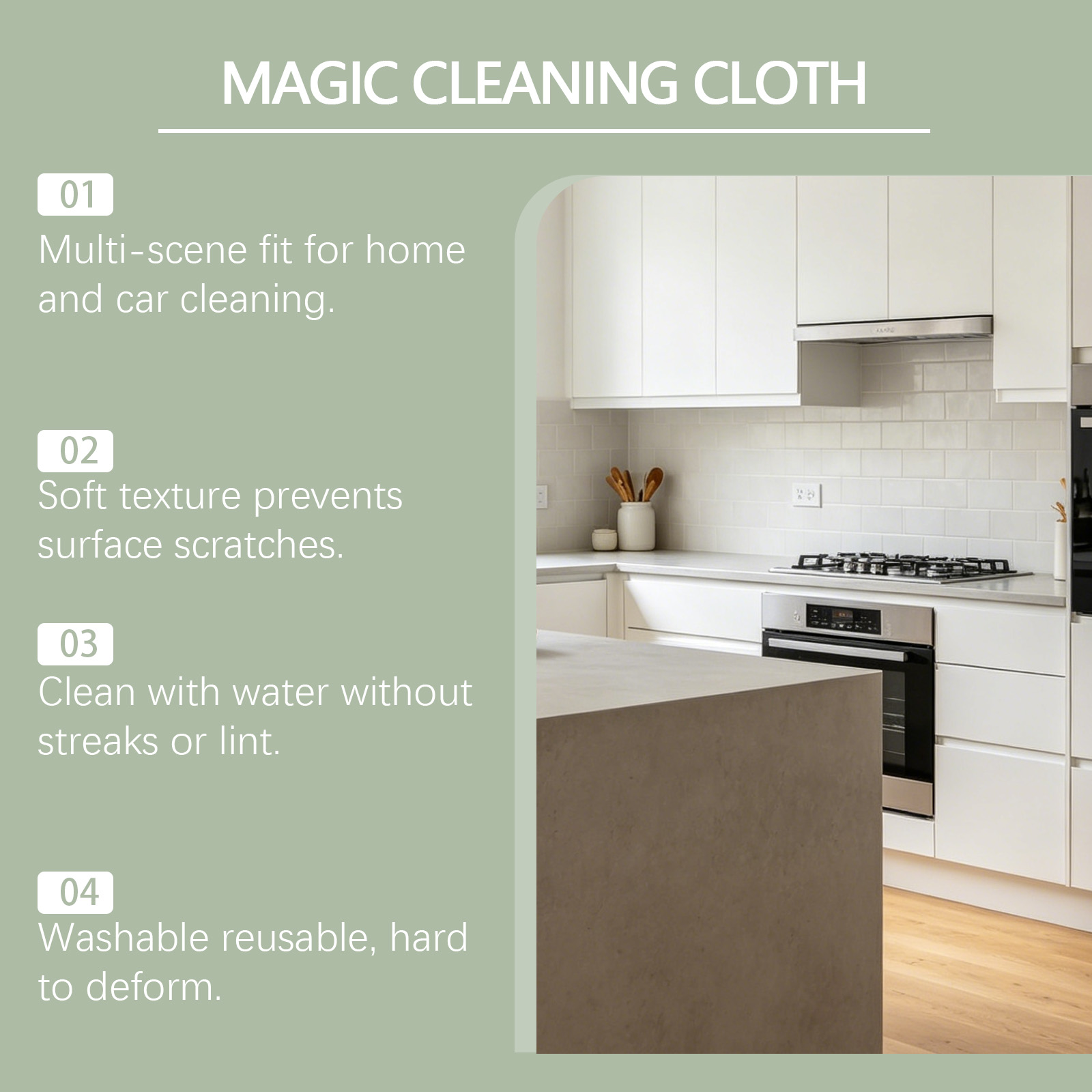 Magic Cleaning Cloth Daily Purification Remove Household Surface Oil Stain Dust Multi Purpose Dirt Water Stain Wiping Towel