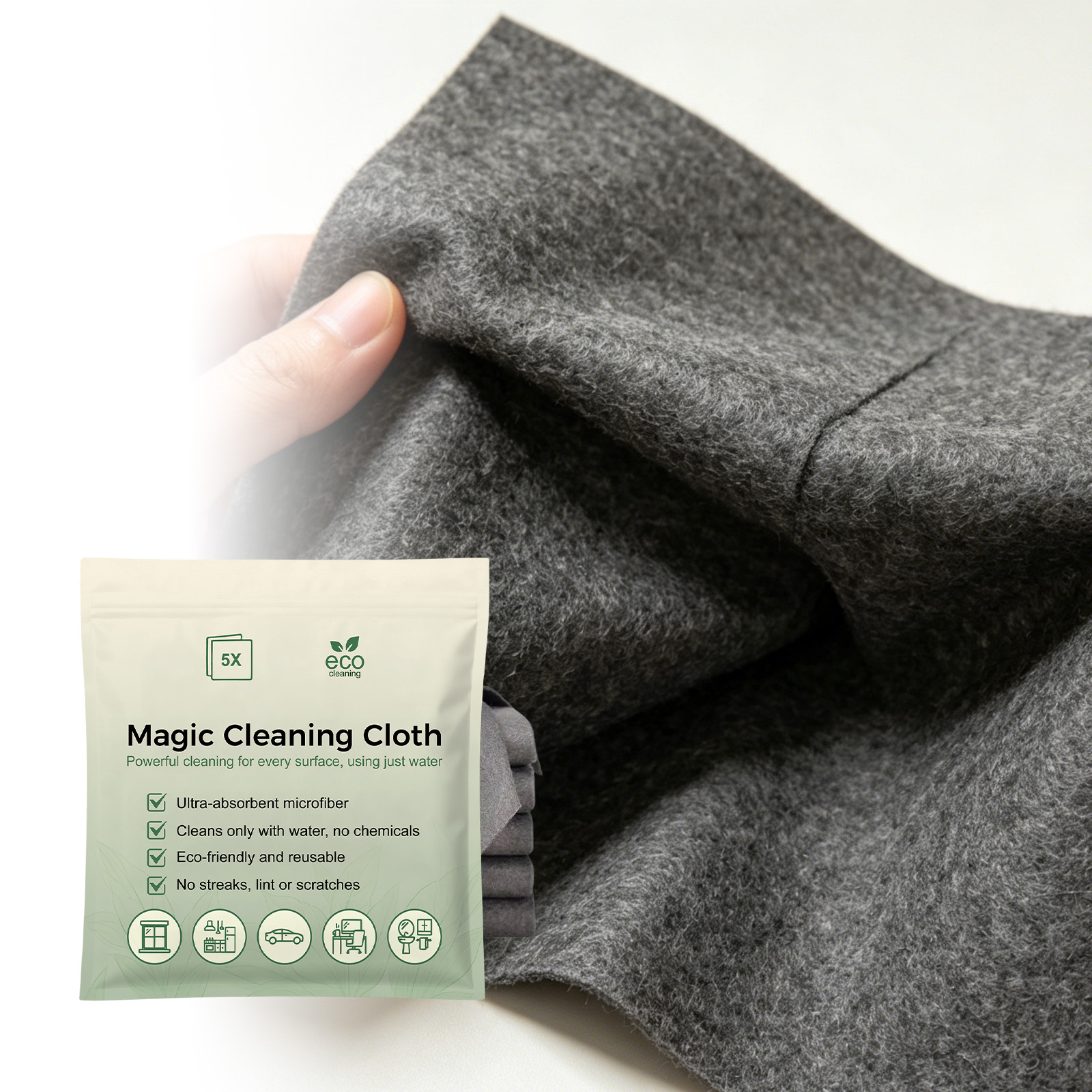 Magic Cleaning Cloth Daily Purification Remove Household Surface Oil Stain Dust Multi Purpose Dirt Water Stain Wiping Towel