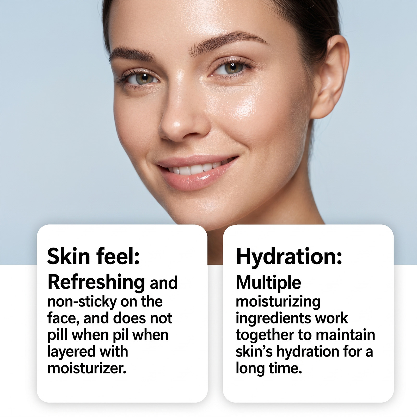Moisturizing Essence Liquid Gentle Care Facial Skin Refreshing Non Sticky Revitalize Hydrate Delicate Texture