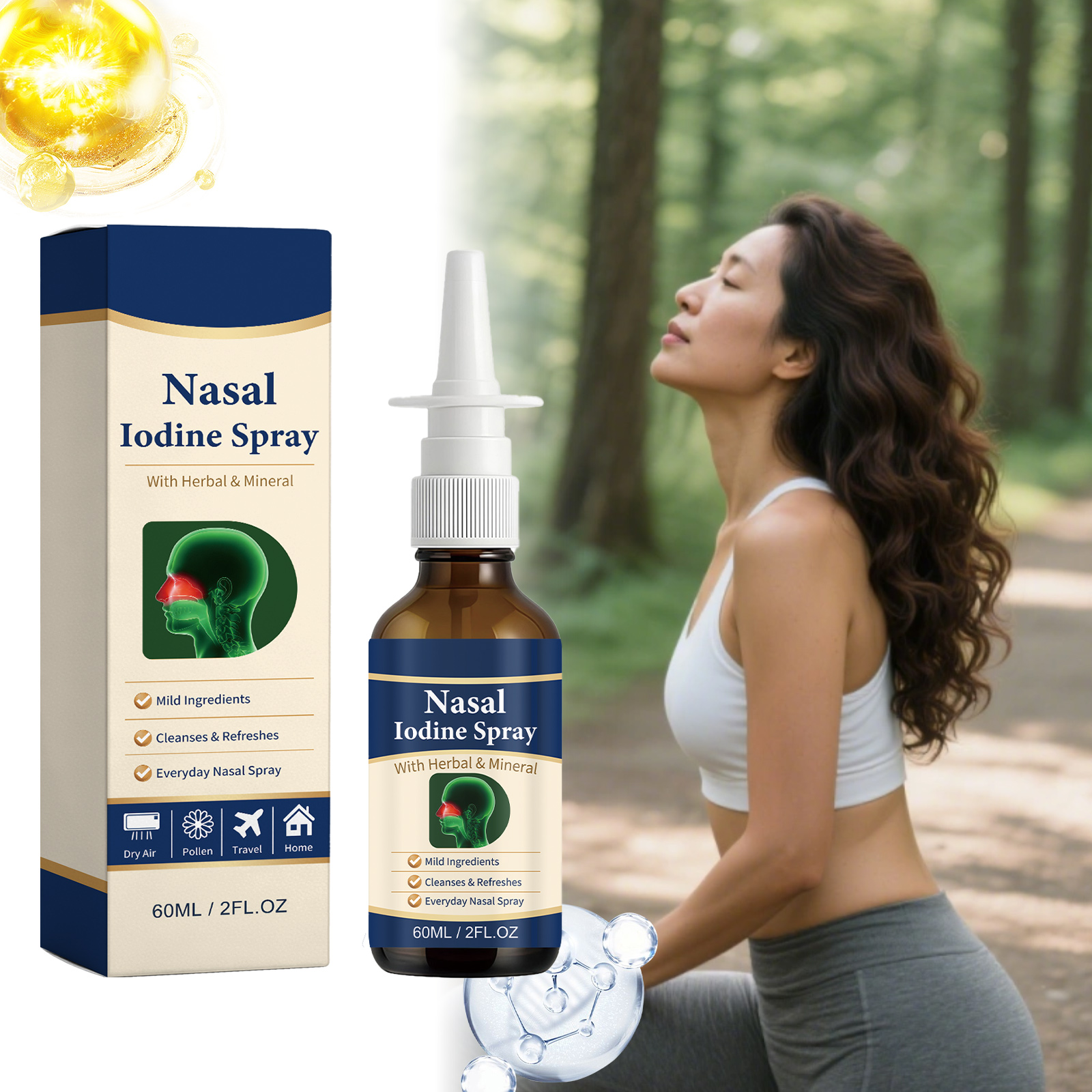 Nasal Comfort Spray Gentle Clean Nasal Interior Cozy Care Moist Smooth Breath Daily Portable Pack
