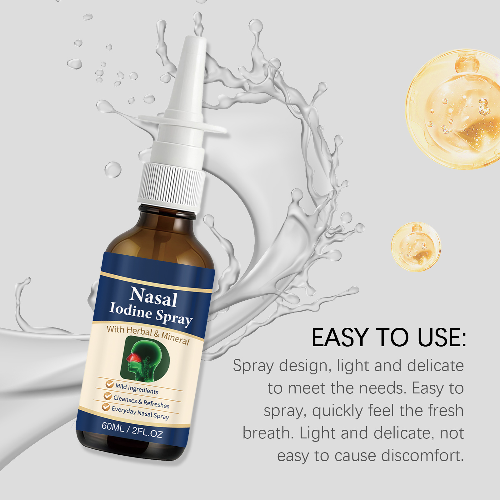 Nasal Comfort Spray Gentle Clean Nasal Interior Cozy Care Moist Smooth Breath Daily Portable Pack
