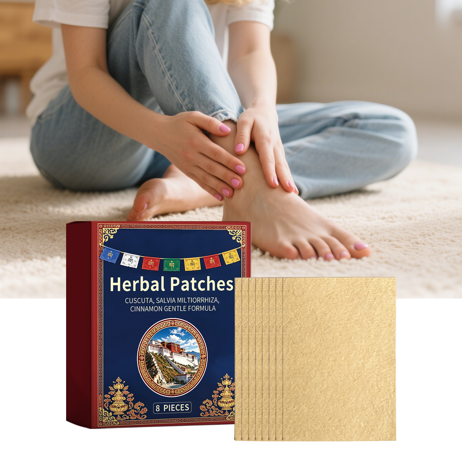 Herb Care Patch Mild Ingredients Daily Care Body Skin Comfort Fresh Skin Friendly Material Care Patch