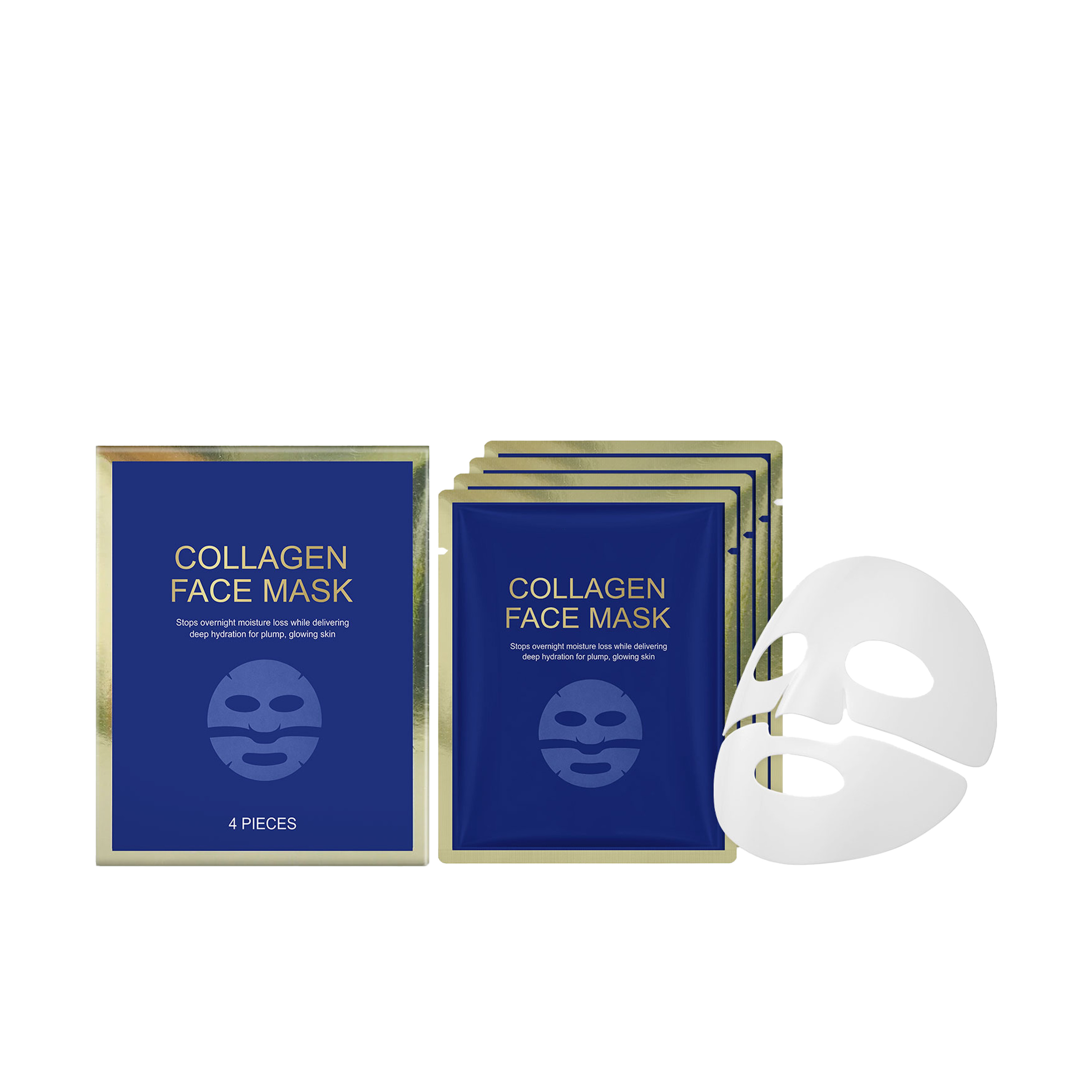 Collagen Moisturizing Facial Mask Refreshing Absorbable Brightening Hydrating Portable Skin Care For Facial Skin
