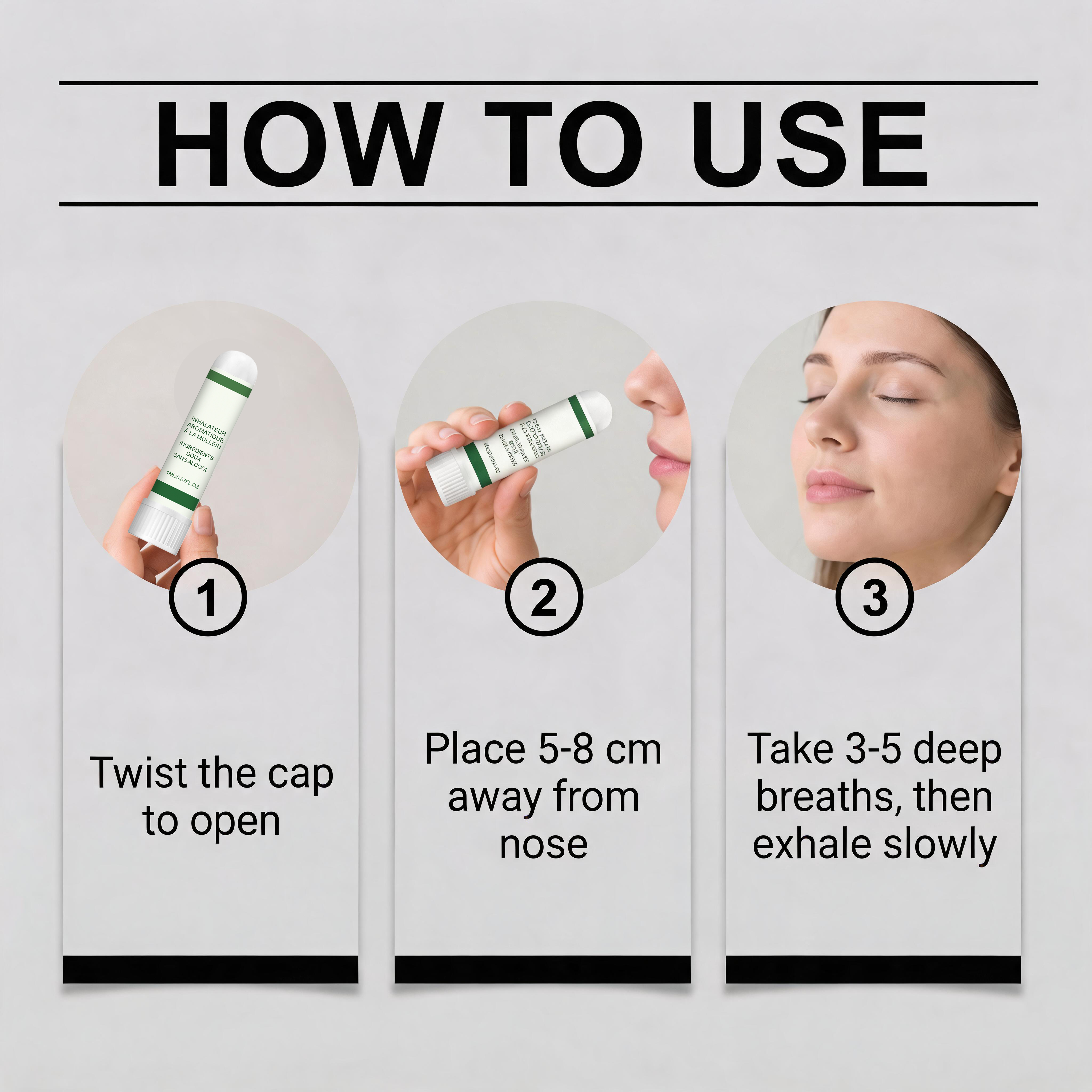 Body Care Inhalation Stick Mild Ingredients Moisturizing Nose Comfort Refreshing Daily Portable Care Rod