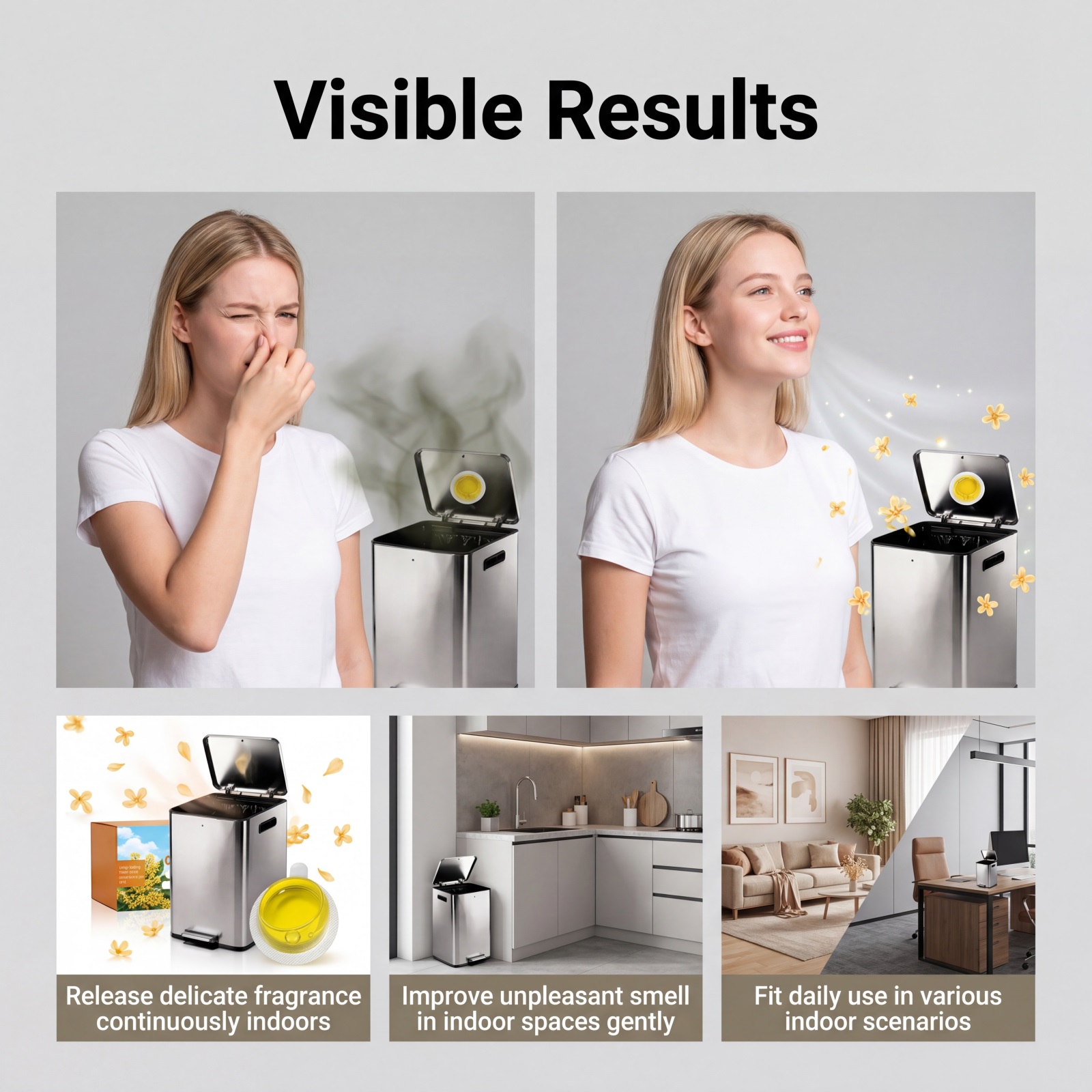 Garbage Can Deodorant Sweet Osmanthus Fragrance For Indoor Household Waste Storage Containers