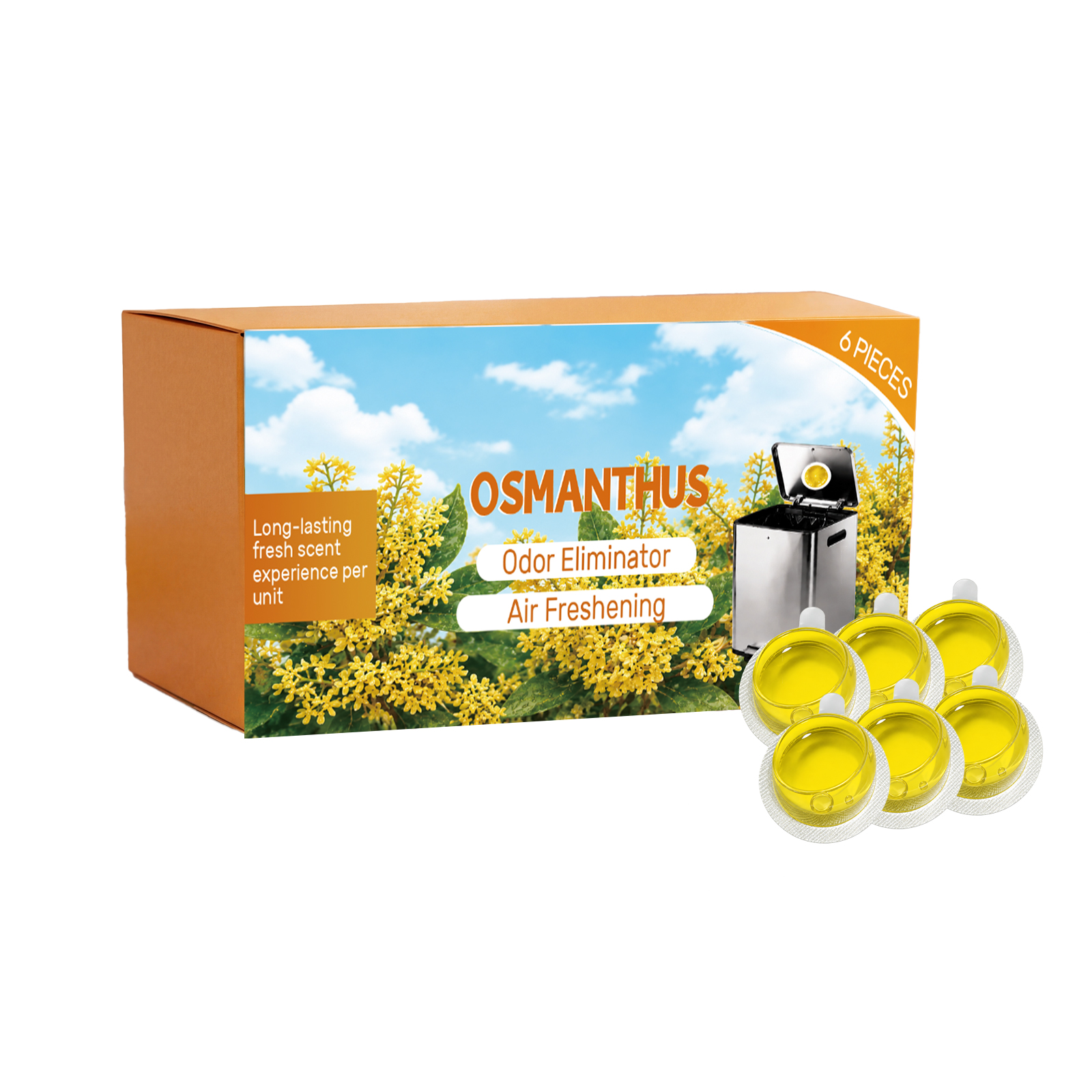 Garbage Can Deodorant Sweet Osmanthus Fragrance For Indoor Household Waste Storage Containers