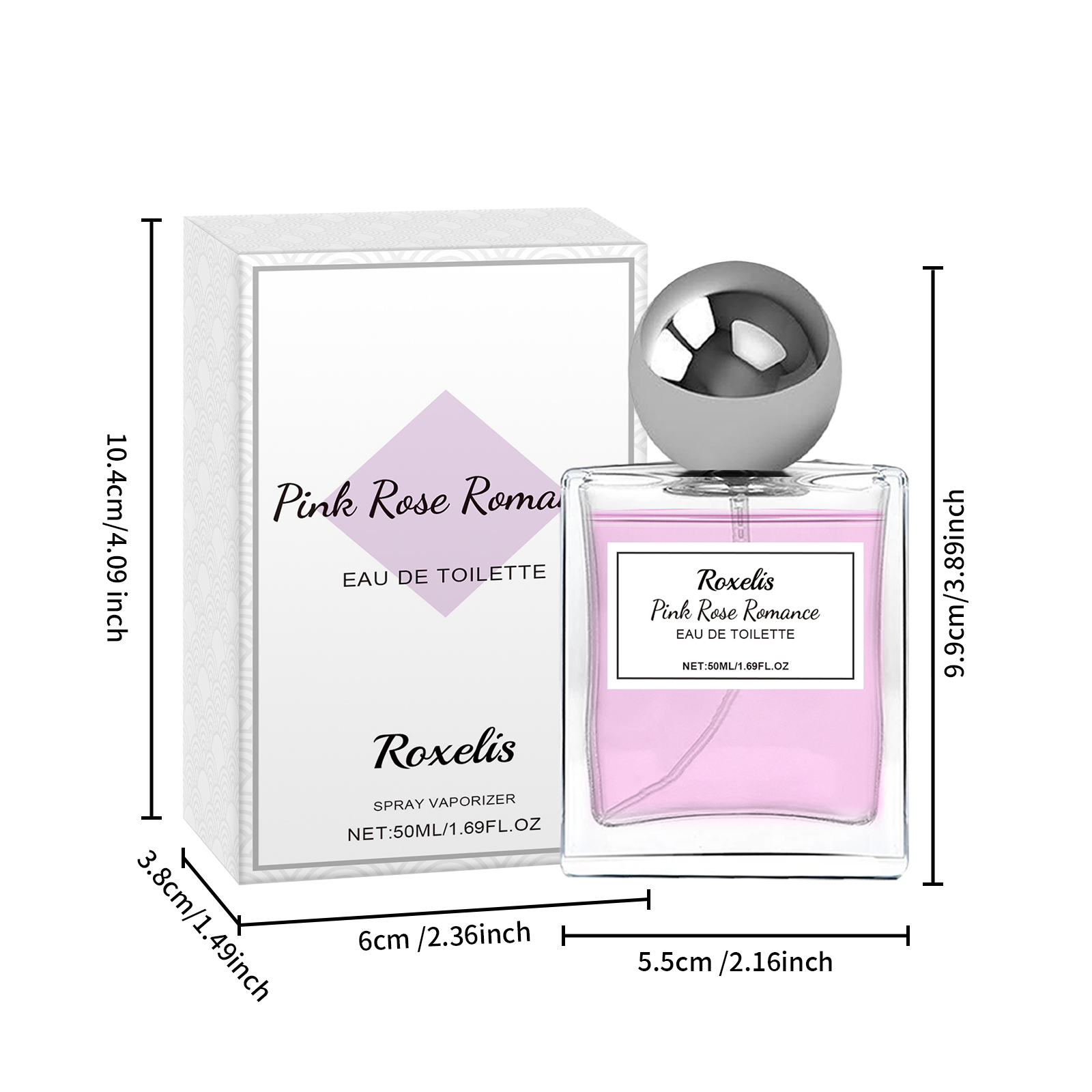Pink Rose Charm Perfume Long Lasting Attractive Pheromone Cologne Fragrance For Daily Use