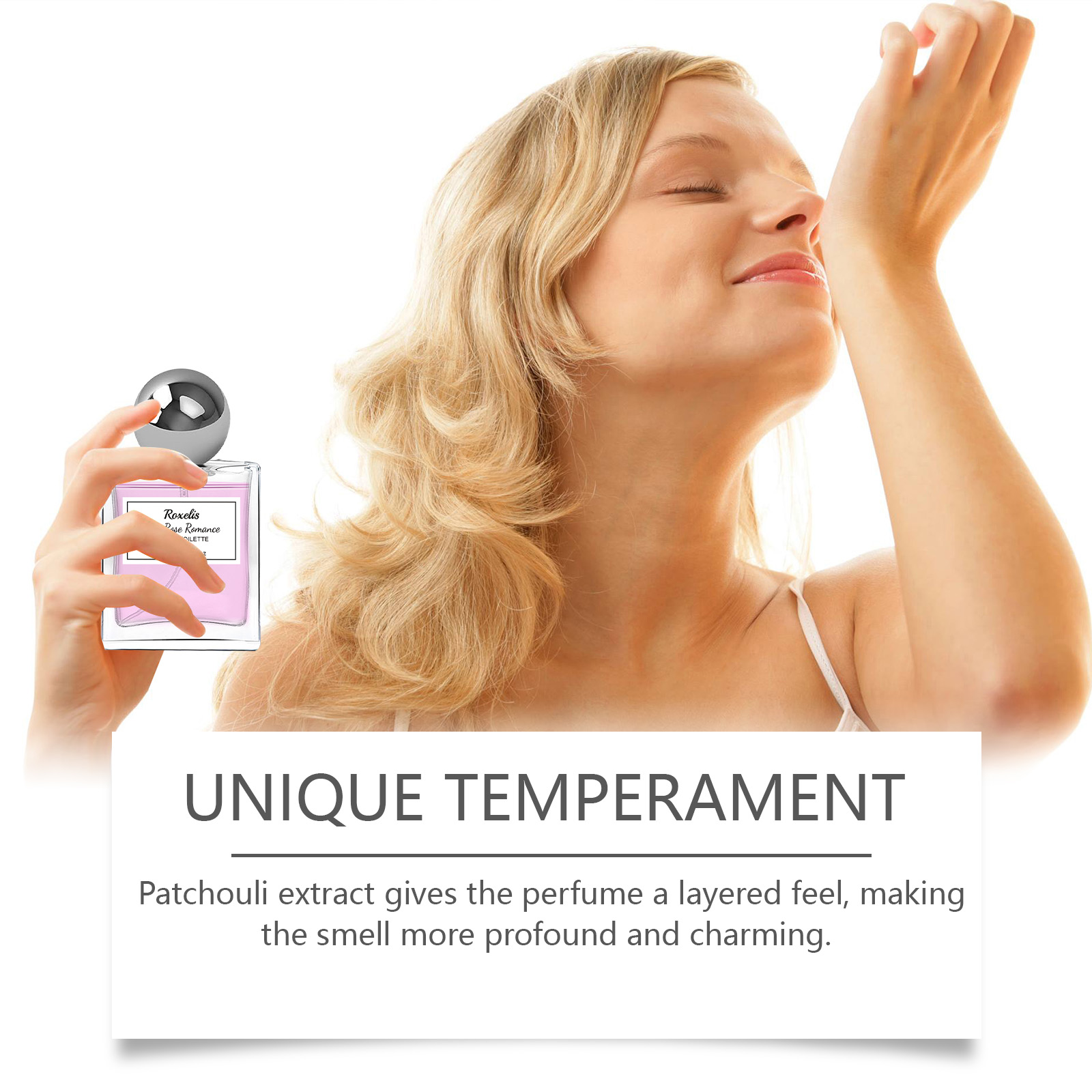 Pink Rose Charm Perfume Long Lasting Attractive Pheromone Cologne Fragrance For Daily Use