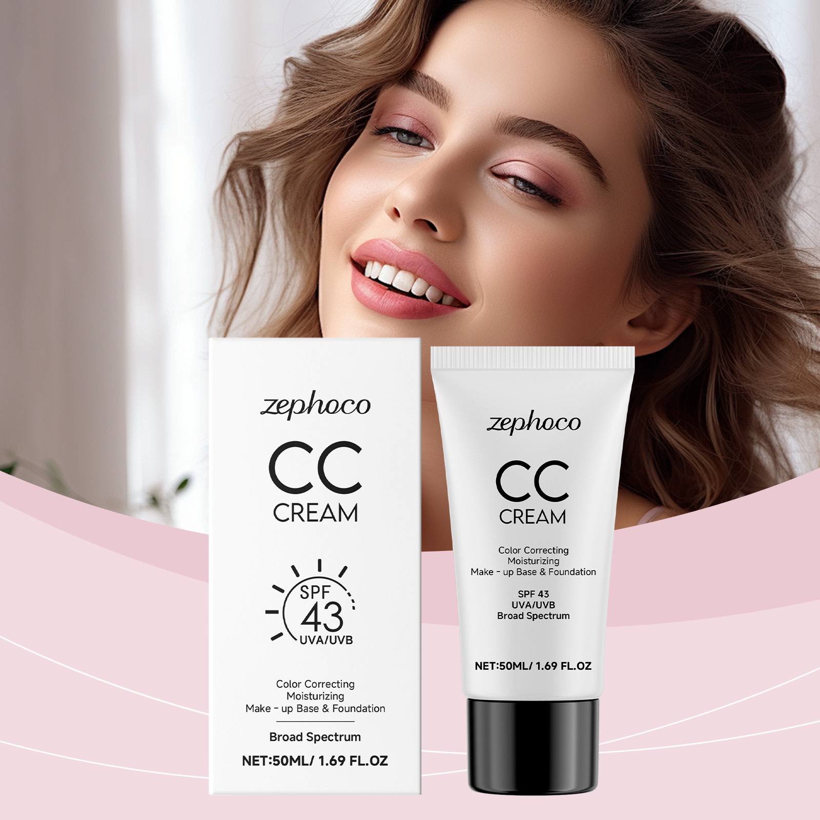 Protective Moisturizing Foundation Lightweight Hydrating Brightening Refreshing Watery Long Lasting Non Transfer Base