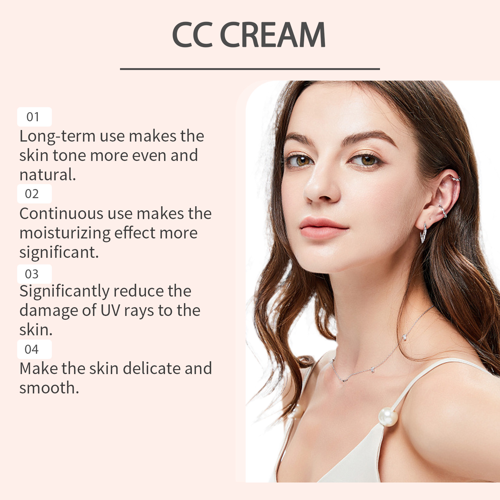 Protective Moisturizing Foundation Lightweight Hydrating Brightening Refreshing Watery Long Lasting Non Transfer Base