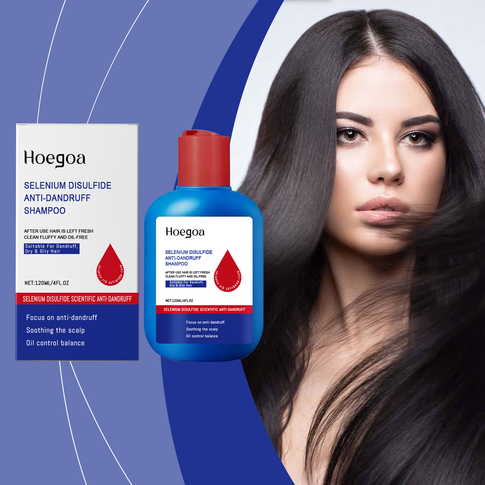 Selenium Sulfide Shampoo Deeply Cleanses Scalp Controls Oil Refreshes Moisturizes Hair Fluffy For Washing