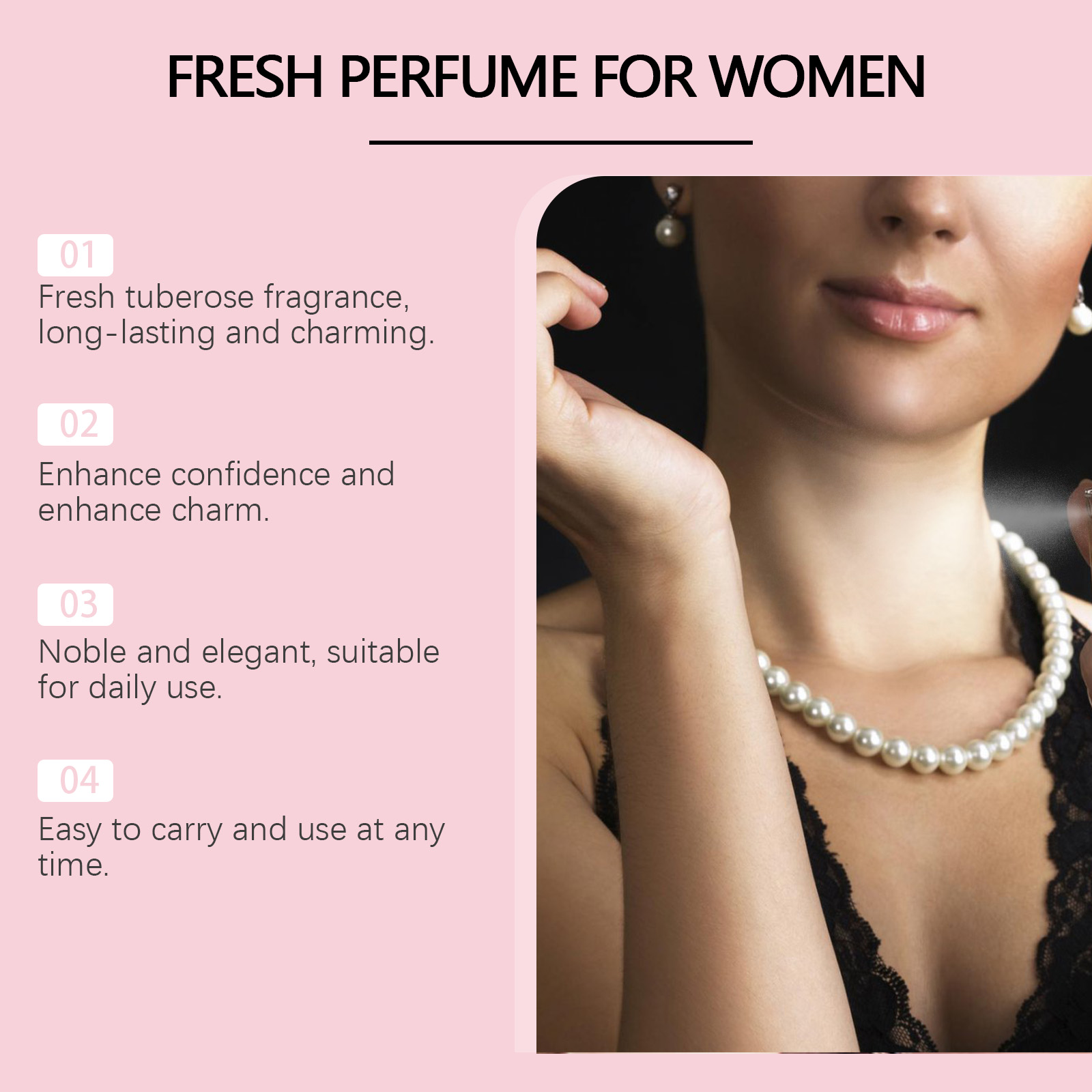 Tuberose Charm Perfume Fresh Fragrance Long Lasting Natural Delicate Scent Radiate Glamour Perfume