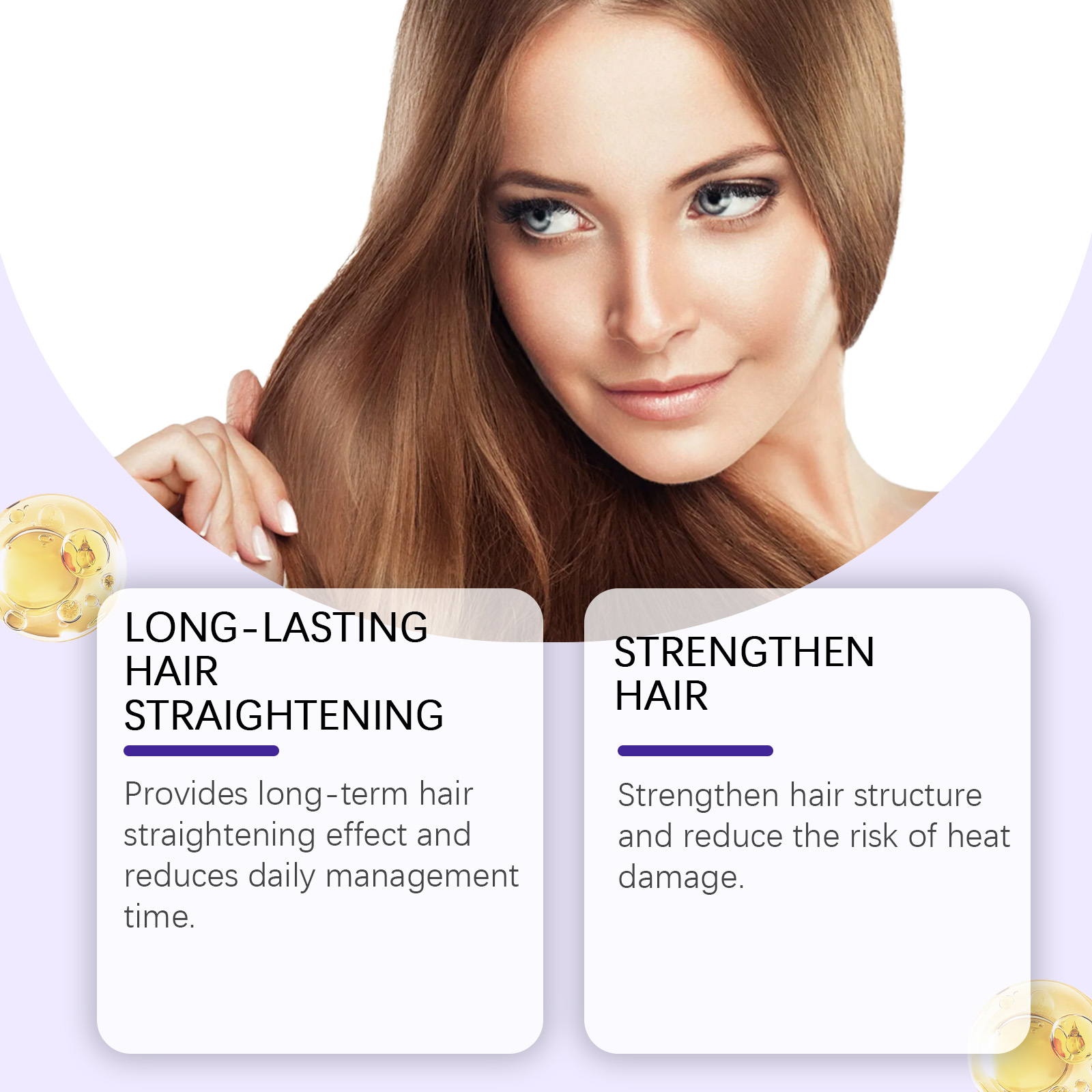 Protein Hair Straightening Cream Moisturizing Nourishing Anti Frizz Smoothing Hair Care Repair Hair Quality No Straightening Required