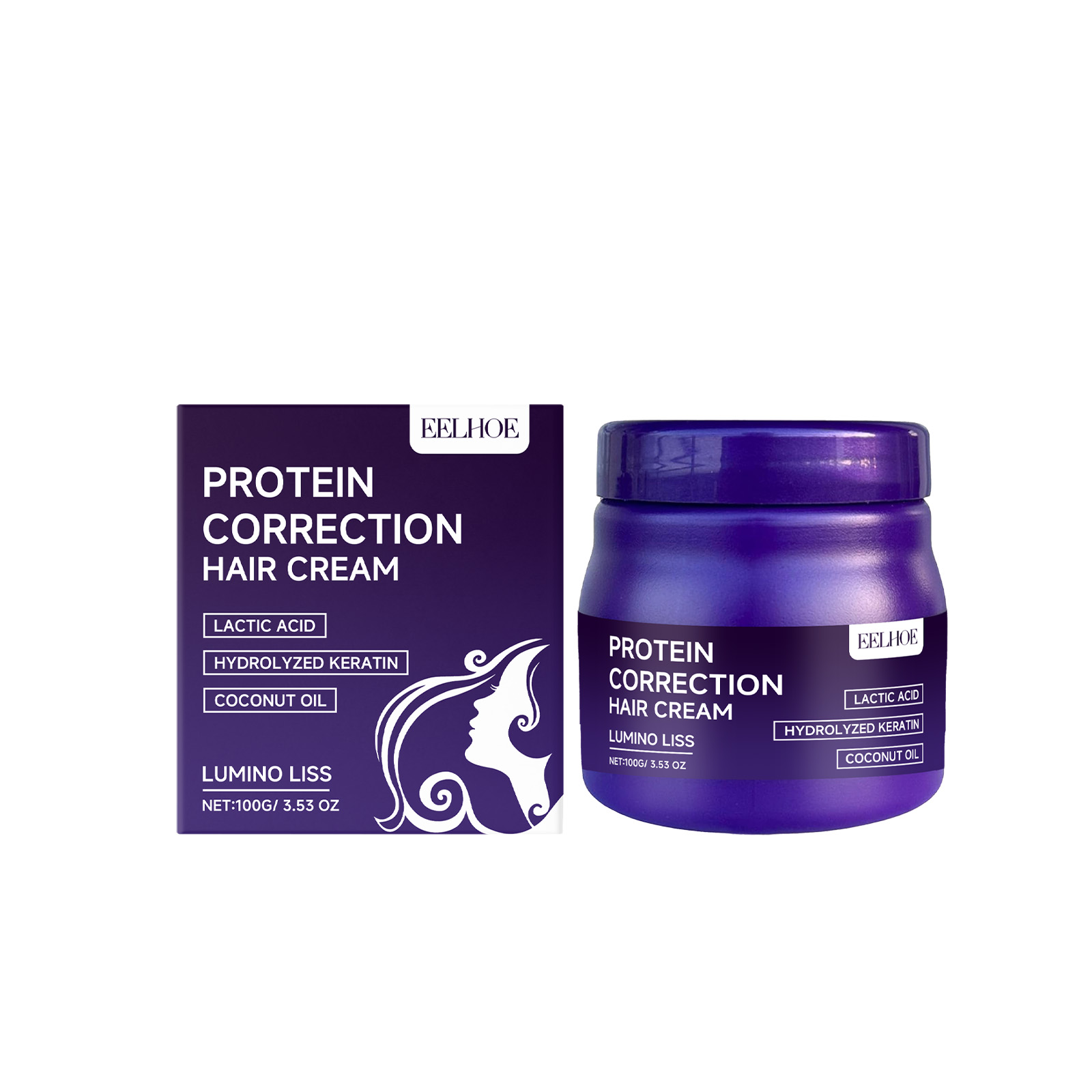 Protein Hair Straightening Cream Moisturizing Nourishing Anti Frizz Smoothing Hair Care Repair Hair Quality No Straightening Required