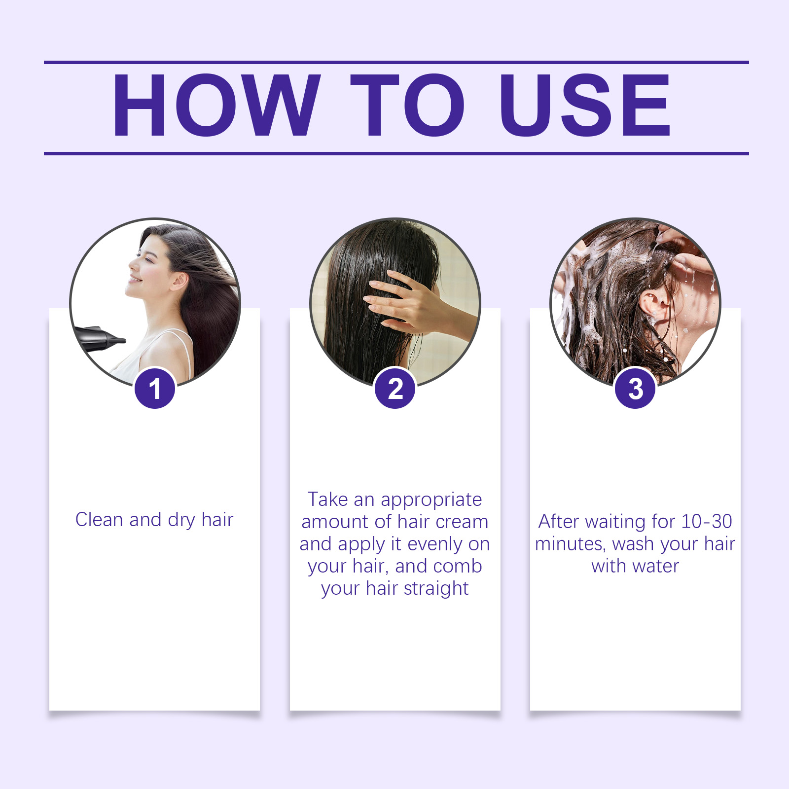 Protein Hair Straightening Cream Moisturizing Nourishing Anti Frizz Smoothing Hair Care Repair Hair Quality No Straightening Required