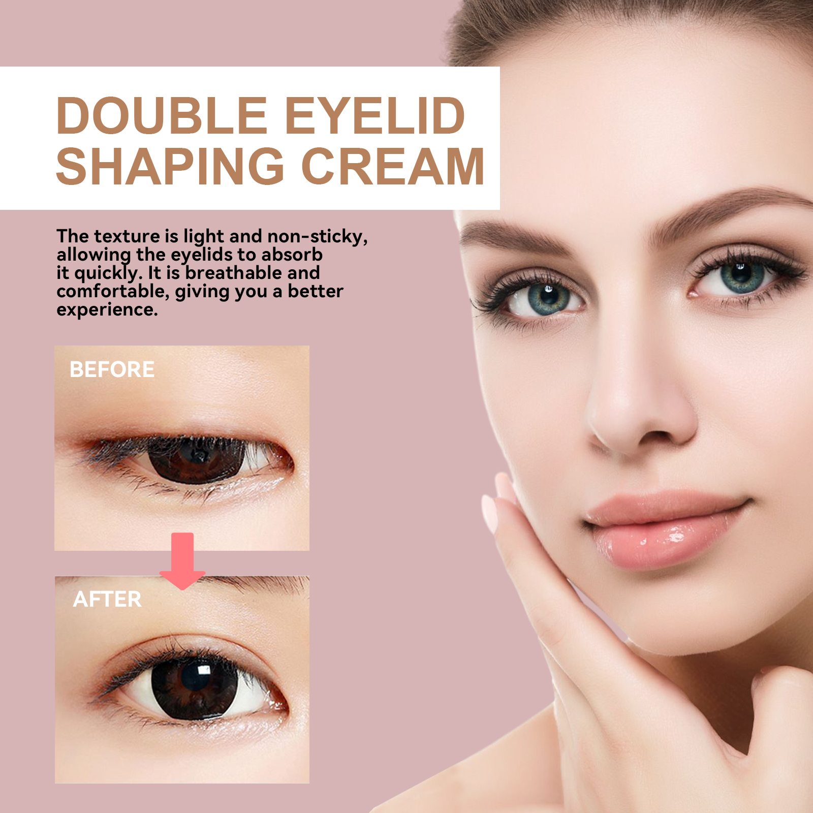 Eyelid Firming Cream Natural Invisible Double Eyelid Shaping For Hooded Eyes Daily Beauty Makeup Tool