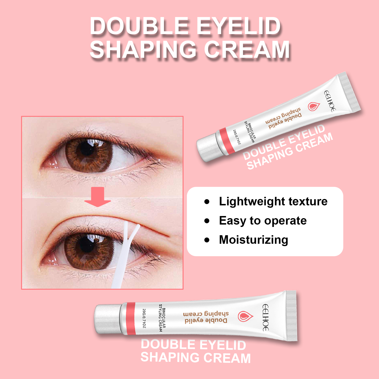 Eyelid Firming Cream Natural Invisible Double Eyelid Shaping For Hooded Eyes Daily Beauty Makeup Tool