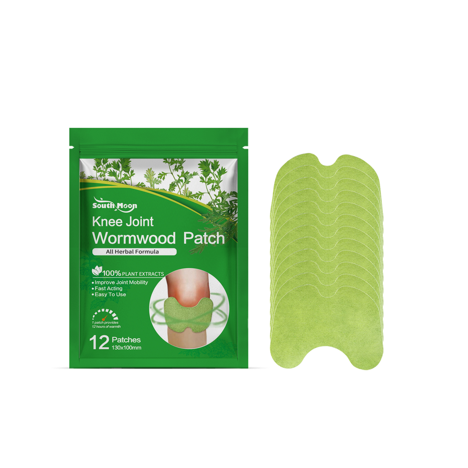 Mugwort Knee Patch Joint Care For Knee Elbow Shoulder Daily External Use Comfort Patch
