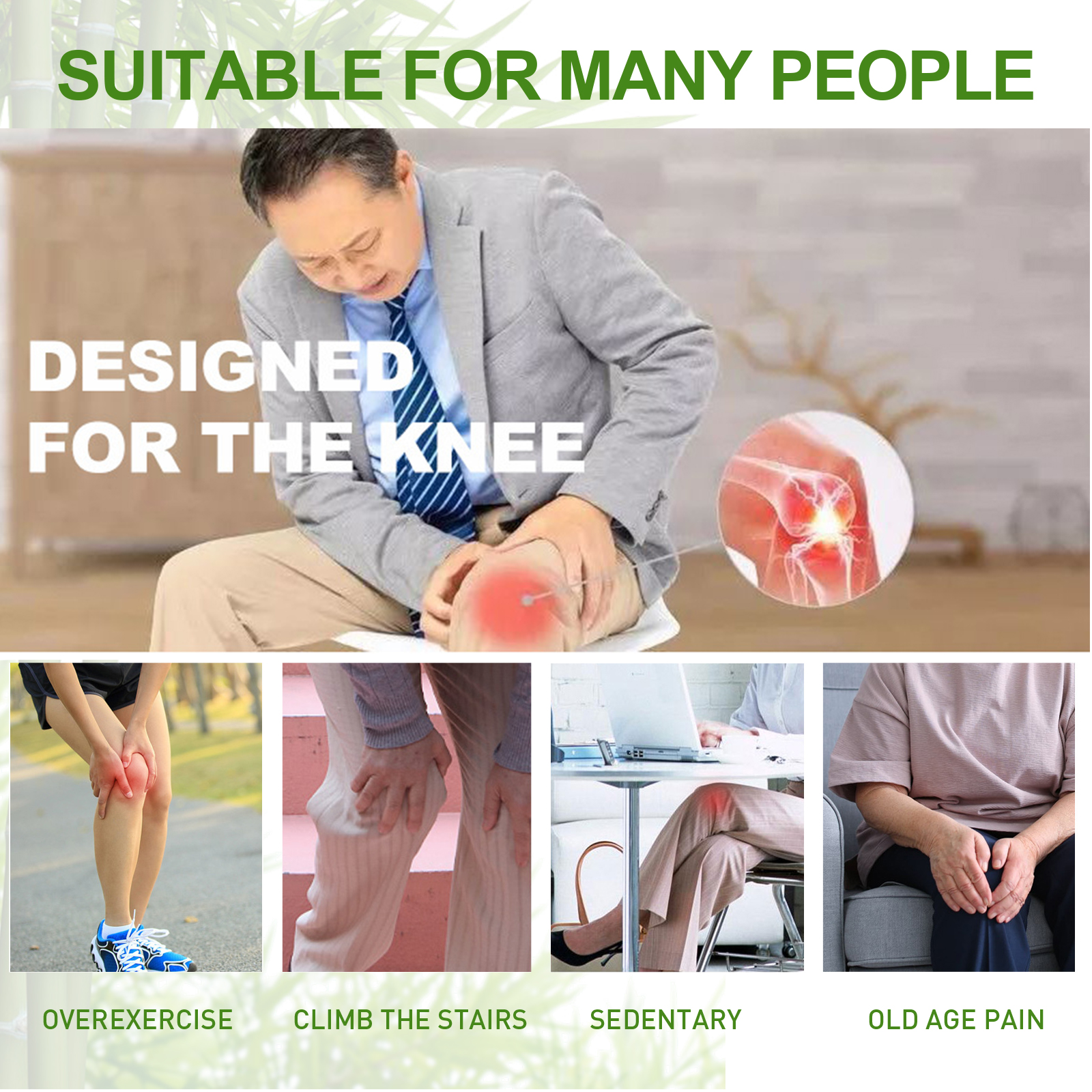 Mugwort Knee Patch Joint Care For Knee Elbow Shoulder Daily External Use Comfort Patch