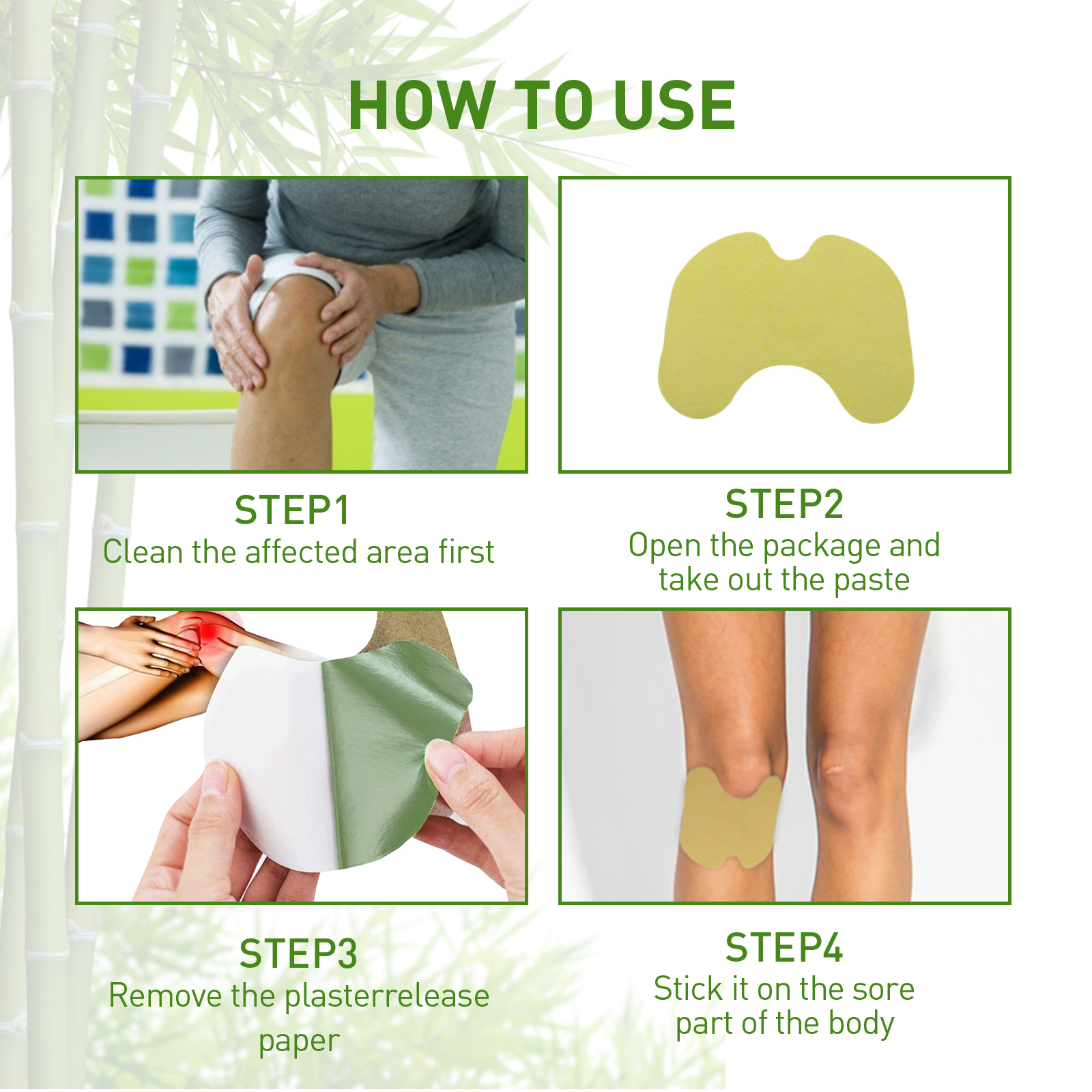 Mugwort Knee Patch Joint Care For Knee Elbow Shoulder Daily External Use Comfort Patch