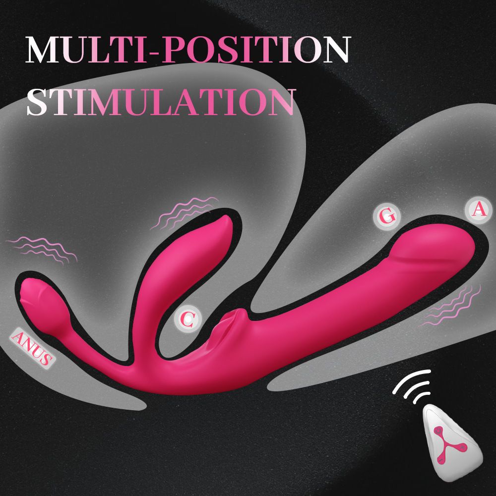 (Telescopic) Bullet Vibrators for Lesbian Sex Toy Adult Products Wearable Double Head Telescopic Vibrating Wand Women Wireless Remote Control Masturbation