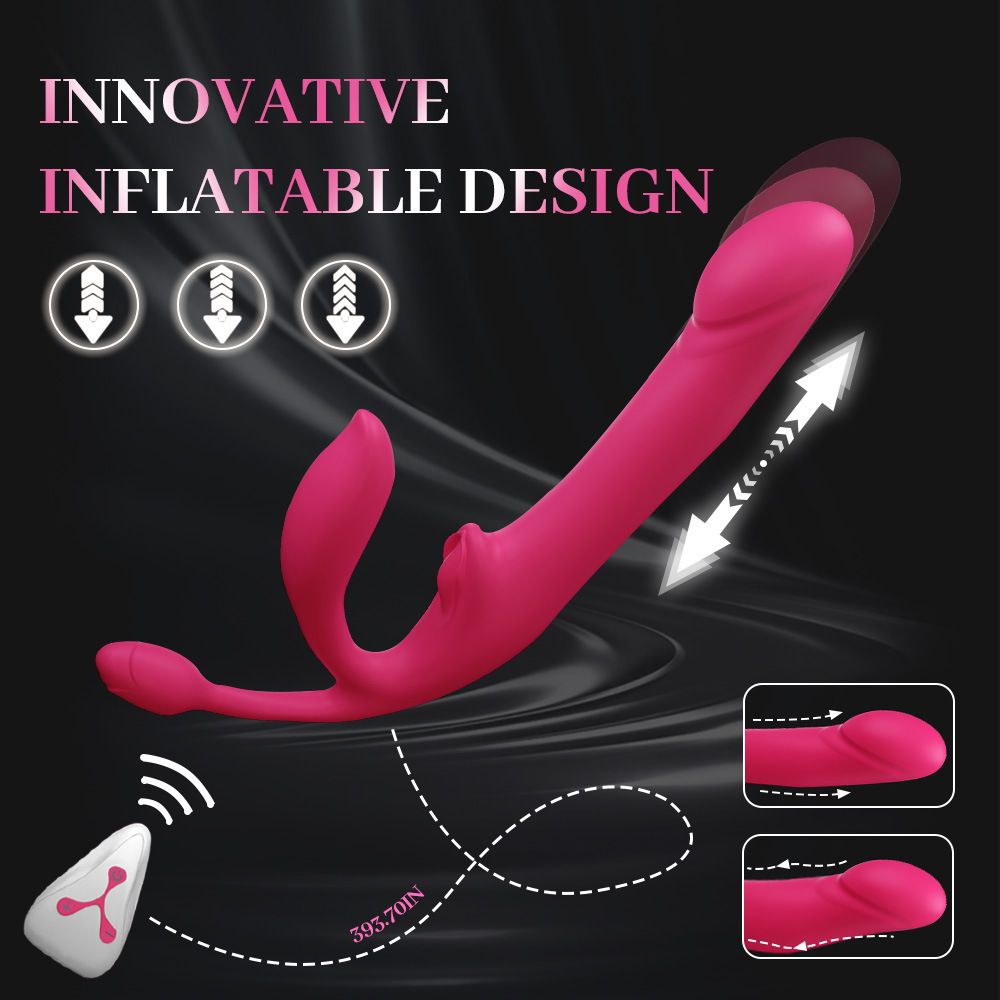 (Telescopic) Bullet Vibrators for Lesbian Sex Toy Adult Products Wearable Double Head Telescopic Vibrating Wand Women Wireless Remote Control Masturbation