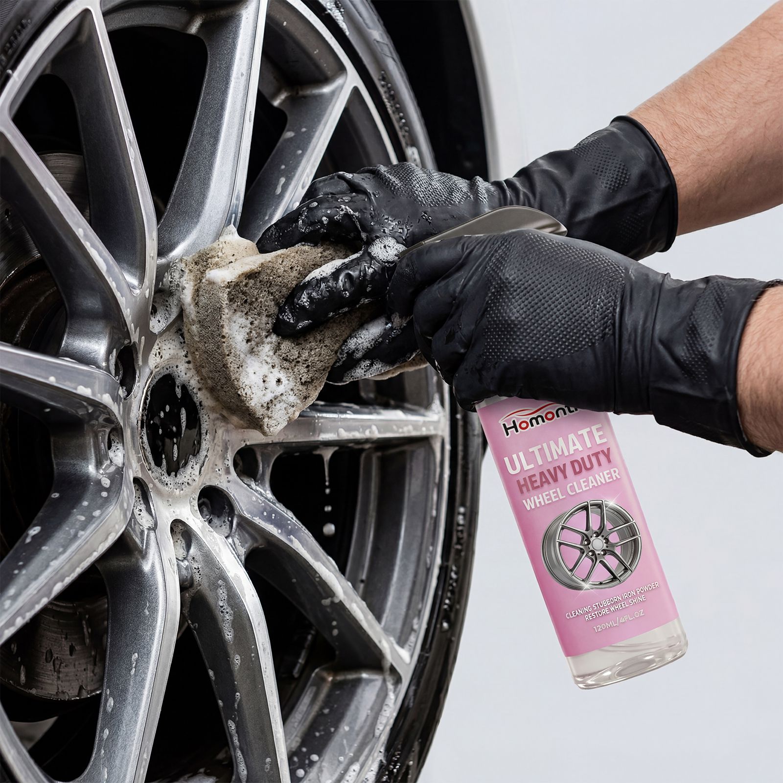 Wheel Cleaner Spray For Car Rims Brake Dust And Iron Stain Removal