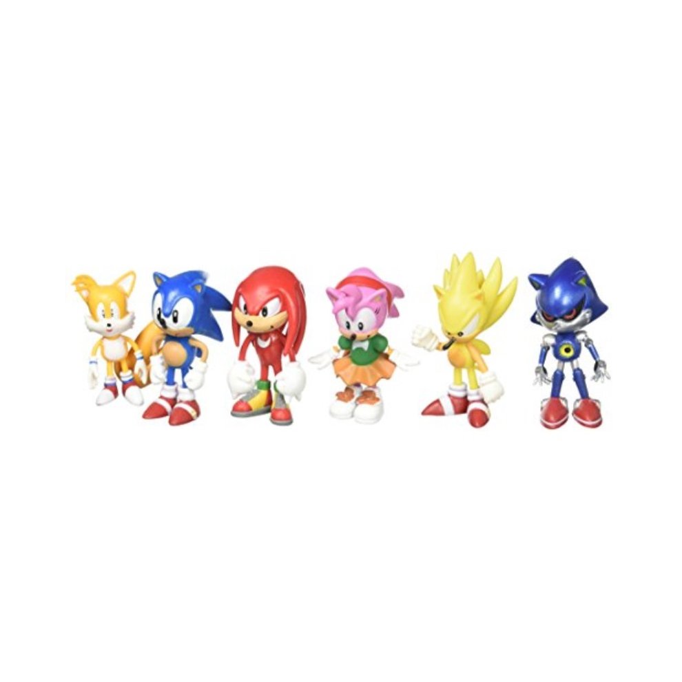 6Pcs Sonic the Hedgehog PVC Action Game Figure Model Toy Collectible Decor Gift