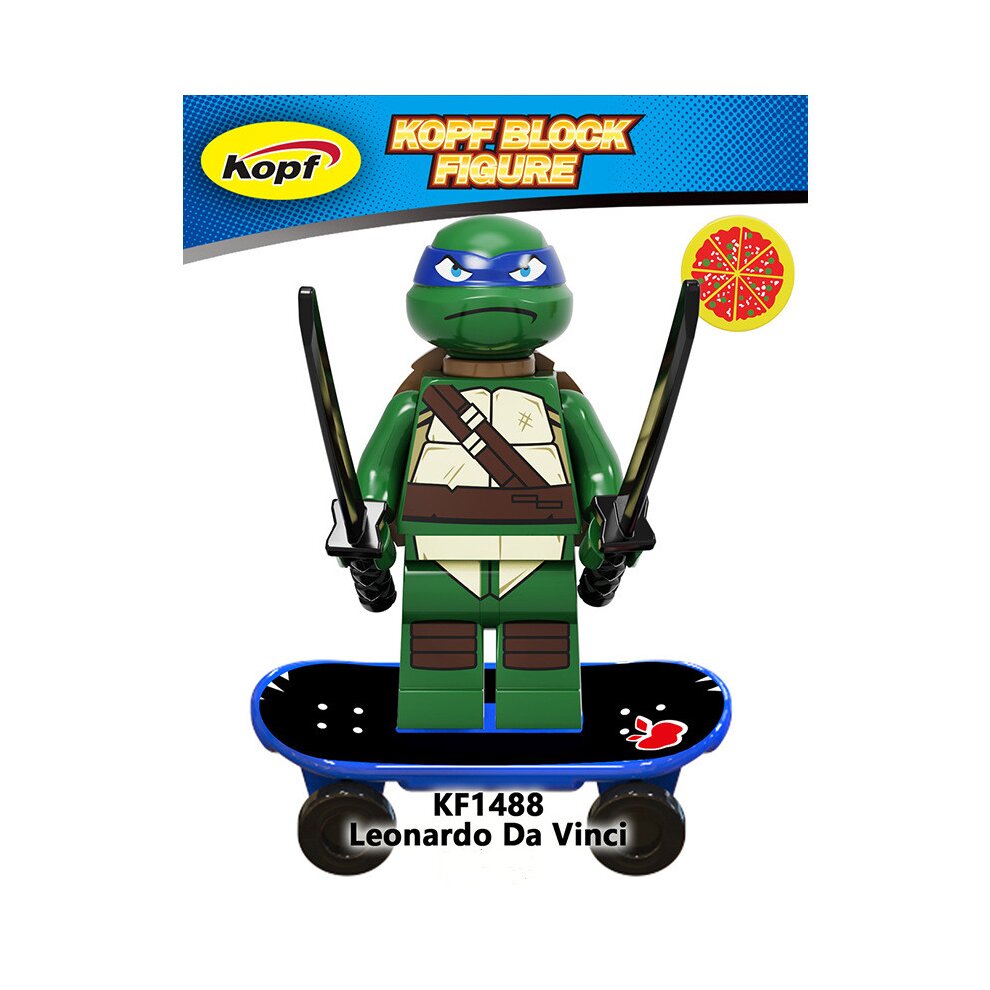 12PCS Teenage Mutant Ninja Turtles Figures Toys Fit Lego