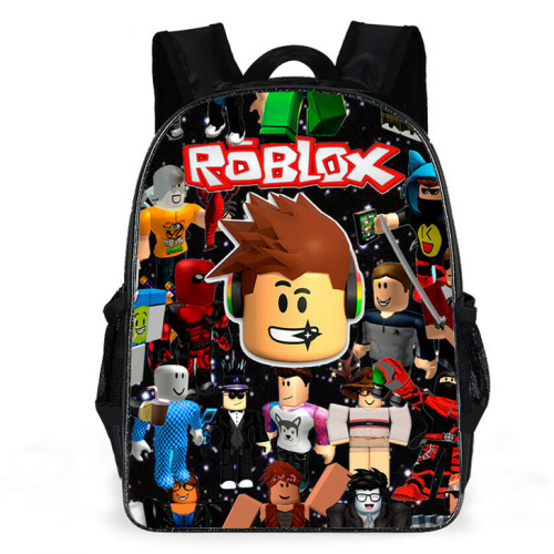 (Pattern 02) Roblox Backpack Kids School Bag Children Rucksack Student Bookbag for Boys Girls Teens Game Fans Gifts 40x30x15cm