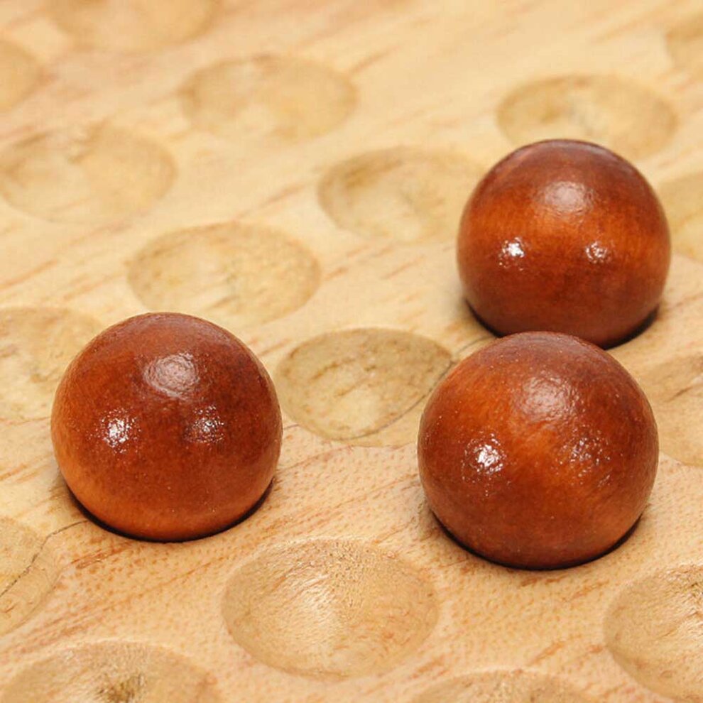 Wooden Solitaire Board Game Marble Child Educational Classic Fun Toy