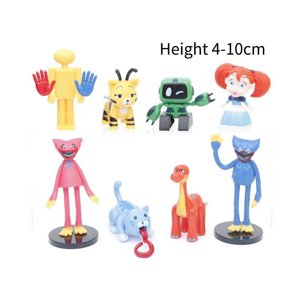 8Pcs/Set Poppy Playtime Huggy Wuggy Model Action Figures Toys