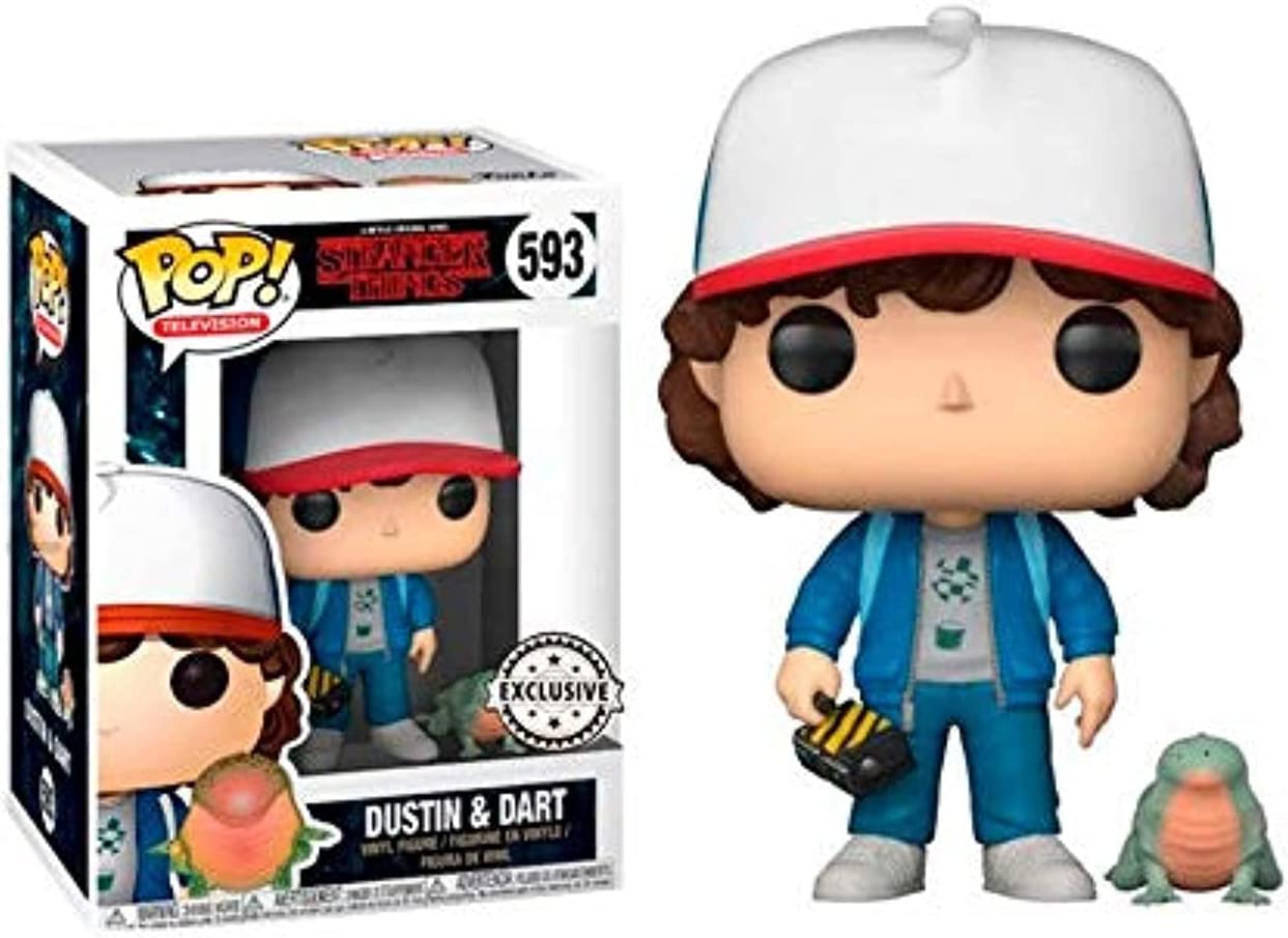 Action Figure Model Toys Funko POP Stranger Things Dustin Collection Vinyl Figure With Box Character Decoration Gifts Toy Multicoloured