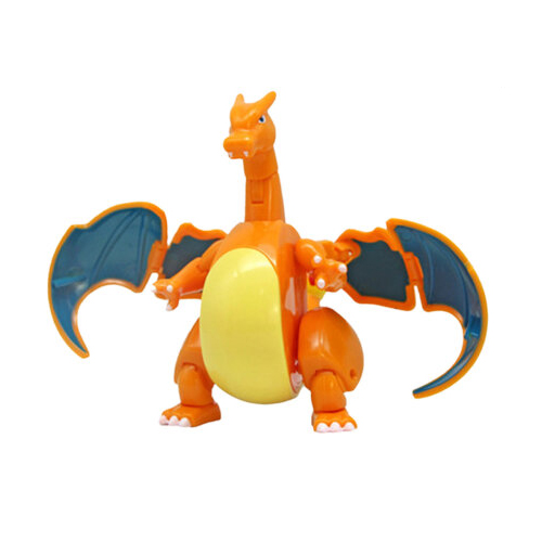 Pokemon Ball Deformable Throwing Balls with Charizard Action Figures Children Fun Toy Game Gift for Kids