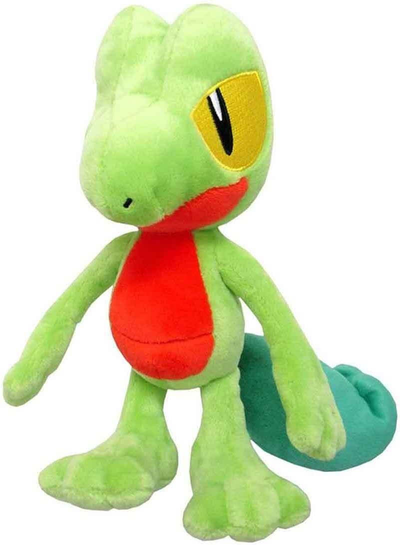 Pokémon Plush Doll Treecko Stuffed Toys Anime Figure Doll Cartoon Soft Figures Toys for Playing Collecting Baby Kids Birthday Christmas Gift 20cm Green