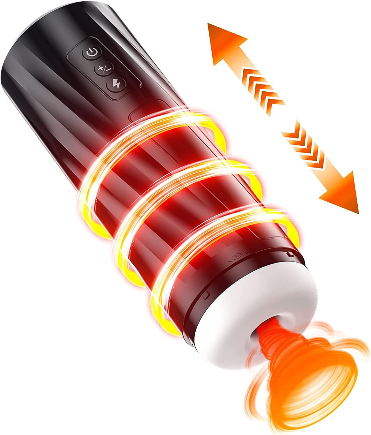 Electric Masturbator Cup Automatic Masturbator Sex Toy for Men Masturbating Male Pocket Pussy Masturbators Orgasm Vibrator with 7 Modes Telescopic Function and Extrusion