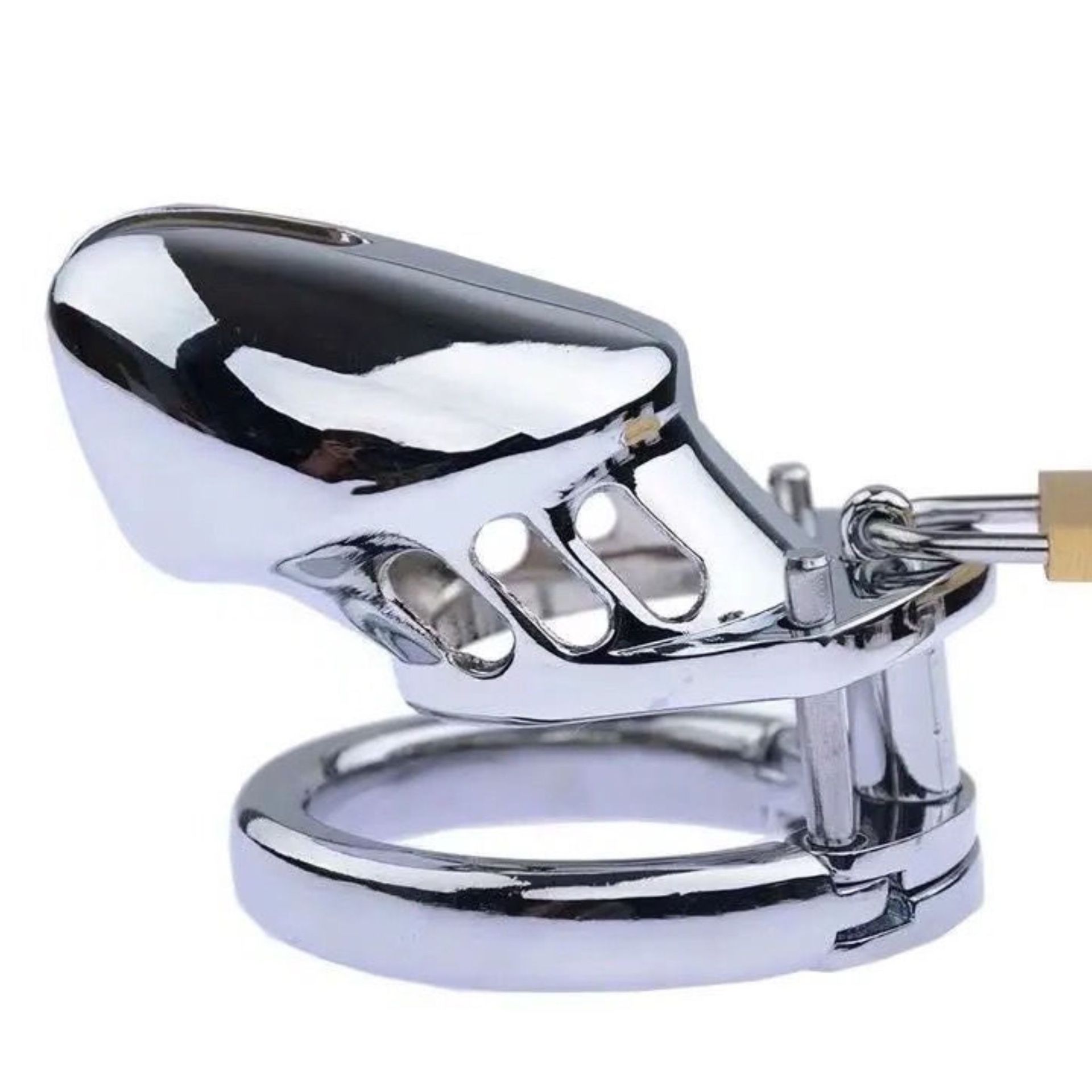 (40mm) Sex Toys Male Cage Chastity Device Birdcage Chastity Lock to Prevent Erection Bondage Breathable Adult Steel BDSM Toys Safe Care Equipment Supplies for Adult Game