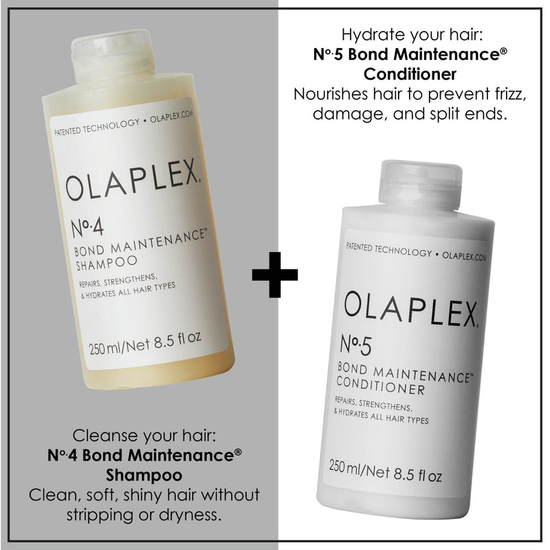 Olaplex No.3 Hair Perfector No.4 Bond Maintenance Shampoo No.5 Bond Maintenance Conditioner Bond Maintenance System 250ml