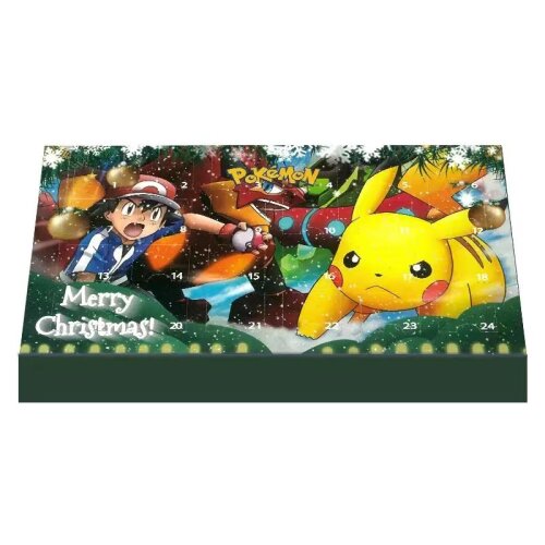 Pokemon Figure Christmas Advent Calendar Xmas 24 Days Countdown Gifts Kawaii Pikachu Charizard Metwo Figure Random Model Toy