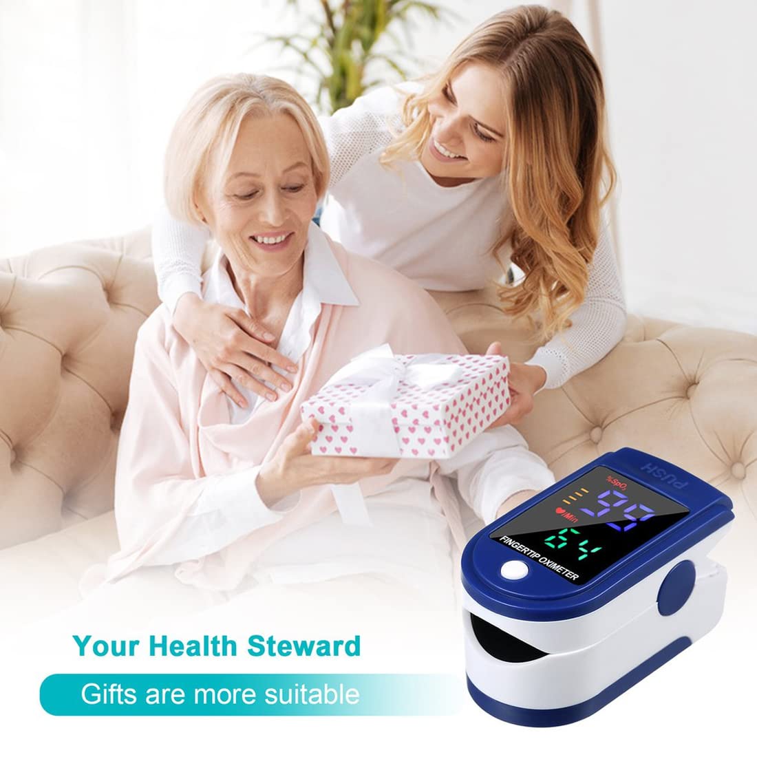 (1pc) Fingertip Pulse Oximeter LED Digital Display Heart Rate  Oxygen Level Readings Blood Oxygen Saturation for Pulse Rate Monitor SpO2 Health Monitor