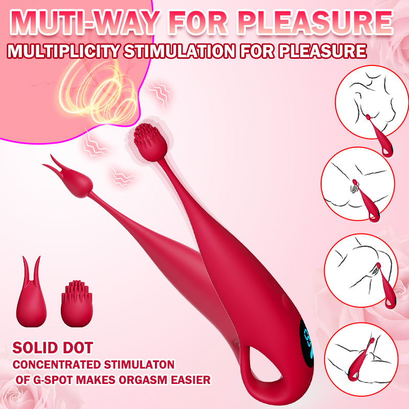 Women Sex Toy Wand Vibrator Female Adult Toys Sex Toys Vibrators with 9 Powerful Vibrations G Spot Vibrator Dildo for Nipple Anal Clitoris Stimulation