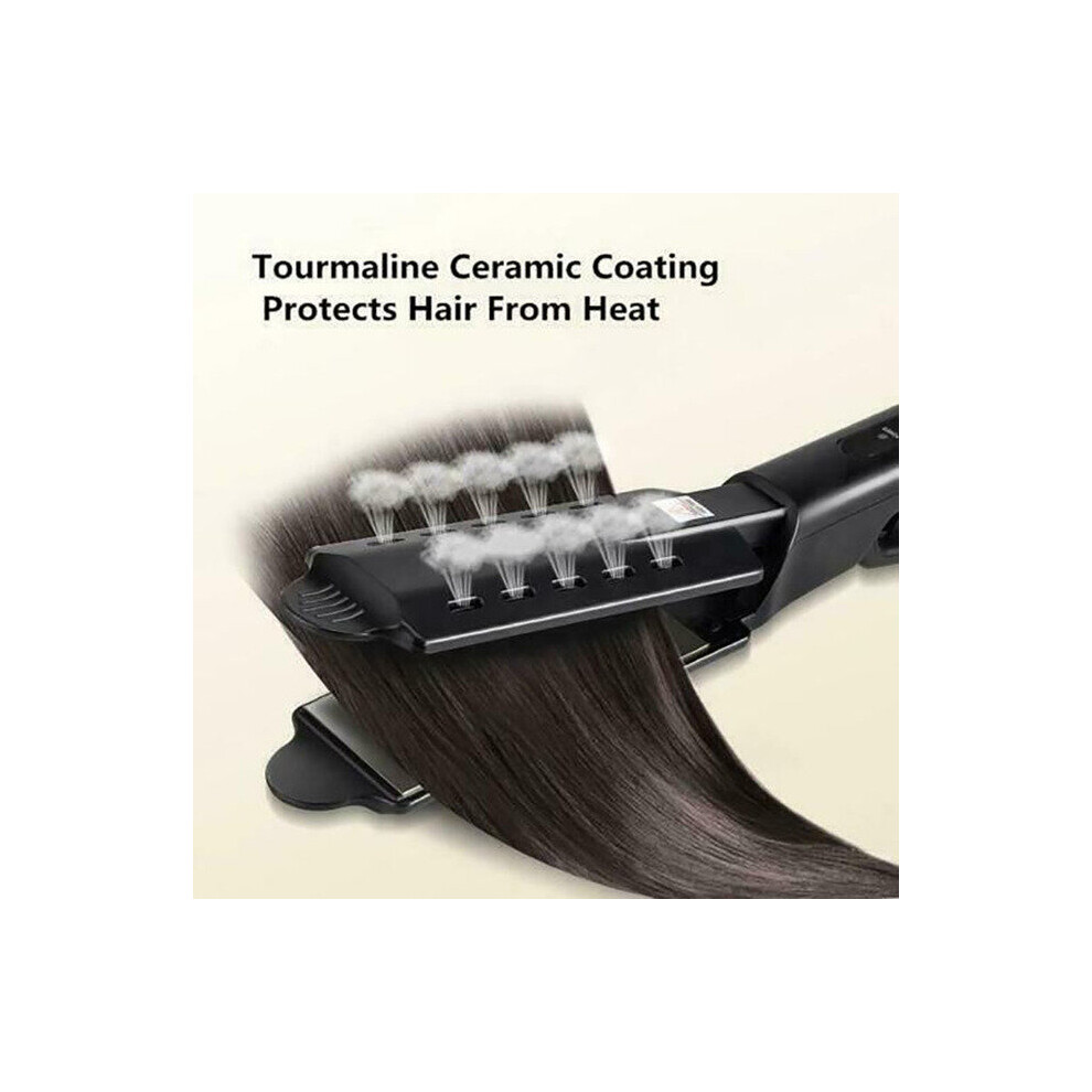 Ceramic Tourmaline Ionic Flat Iron Hair Straightener, Steam Electric Splint Hair Straighteners