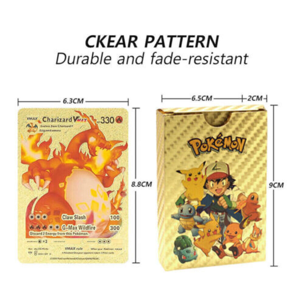 55Pcs For Pokemon Card Mint Vmax GX Charizard Collection Boxes Gold UK