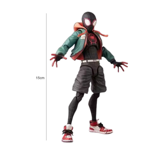 Spider-Man: Across The Spider-Verse Miles Morales Action Figure Kits Kids Toys Decor Gif