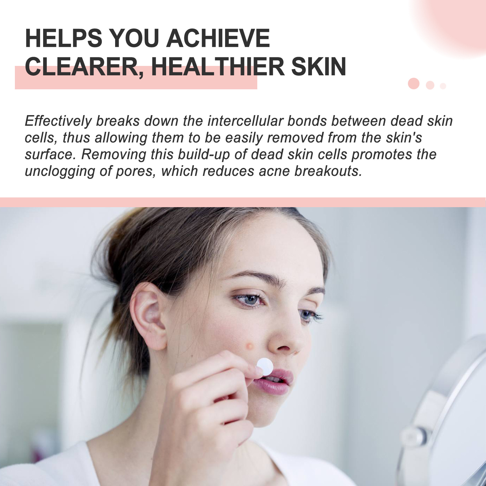 (1 PC) Face Patches For Pimples Microneedles Drying Patch Blemish Covering Repair Stickers Invisible Anti Acne Spots Marks Concealer Care Absorbing All Day